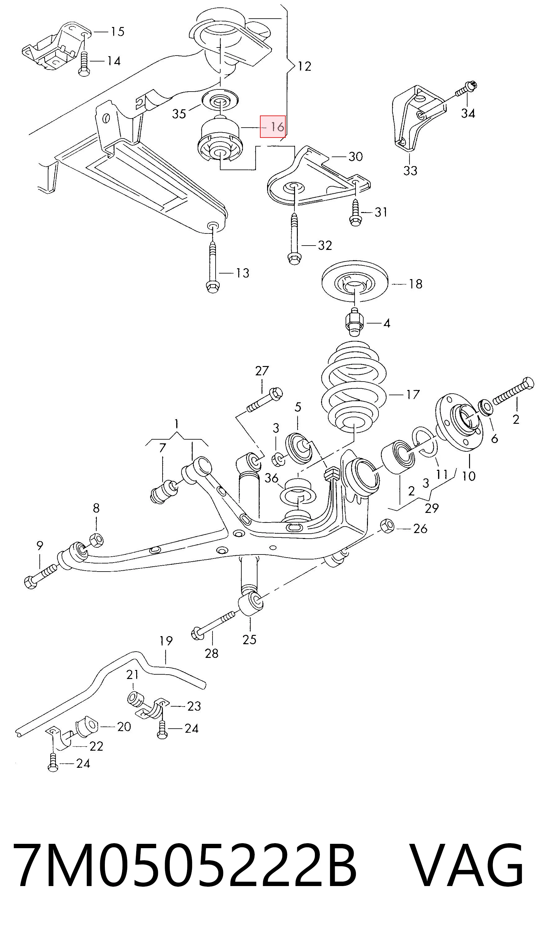 Купити 6765781 BMW Сайлентблок задньої балки