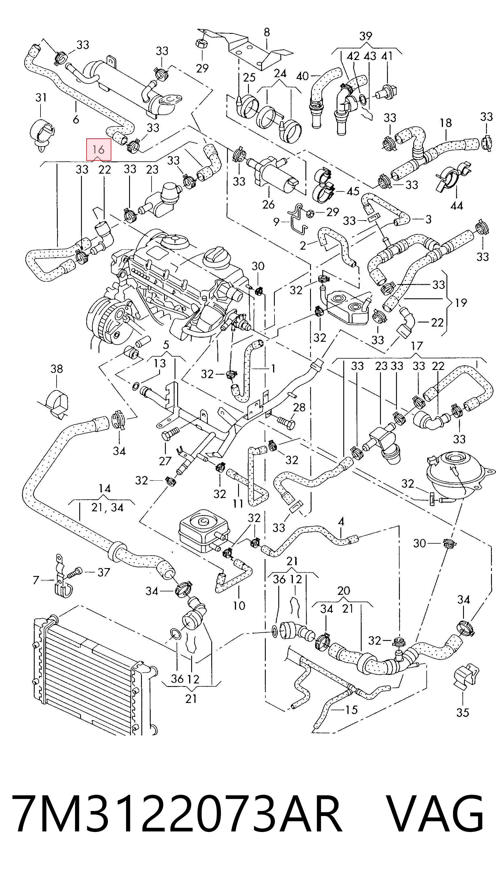  VAG 7M3122073AR ціна, від 174.43 USD