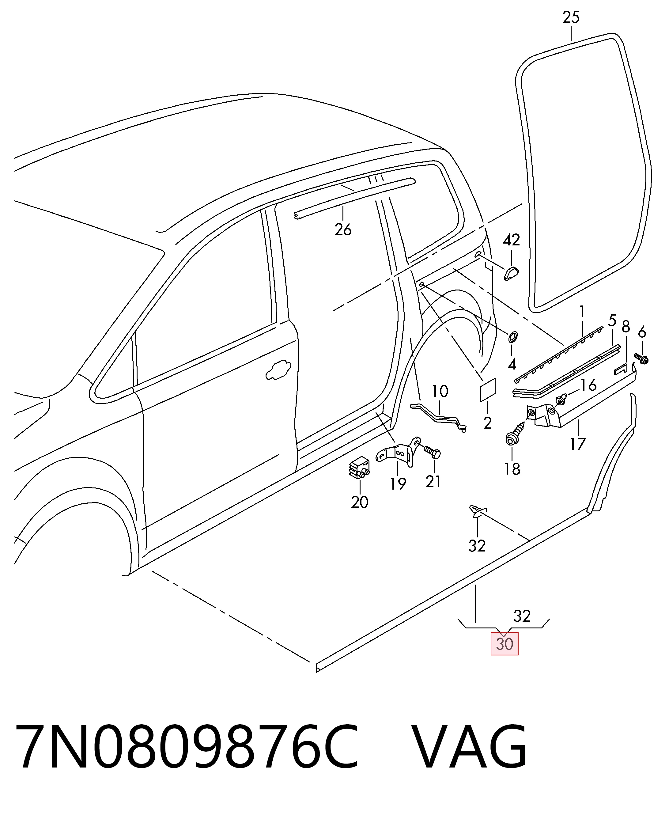 7N0809876C VAG 