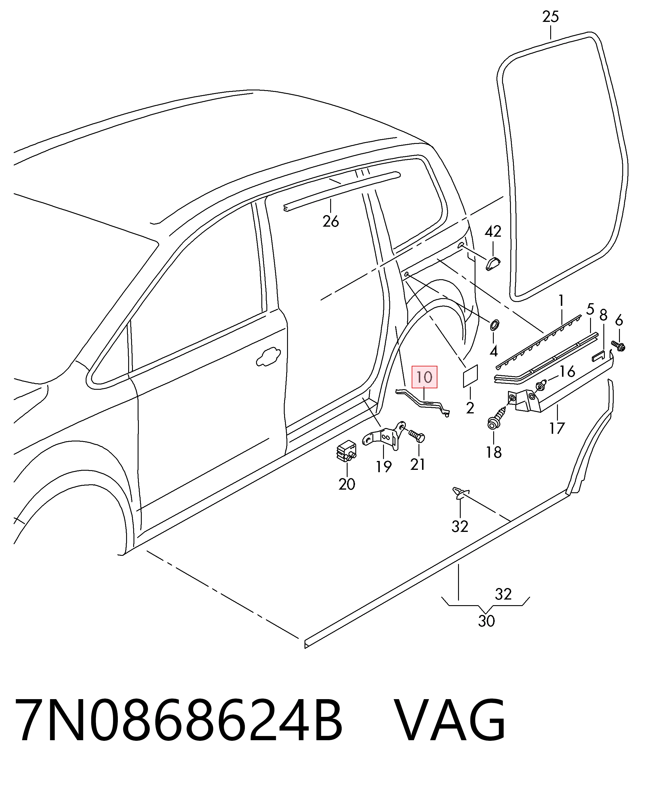 7N0868624B VAG 
