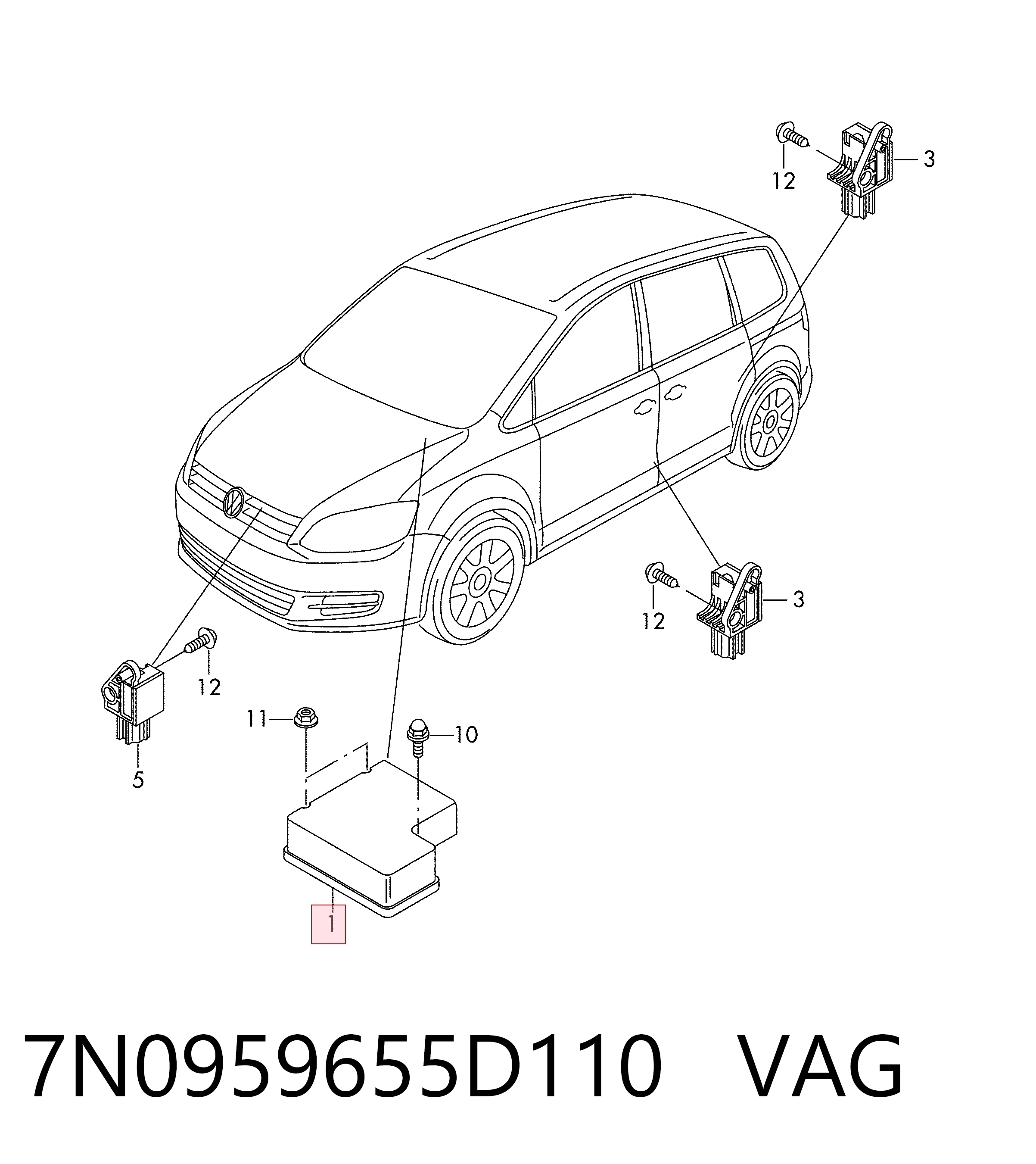 Купити Шлейф керма Audi Q3  8UB, 8UG