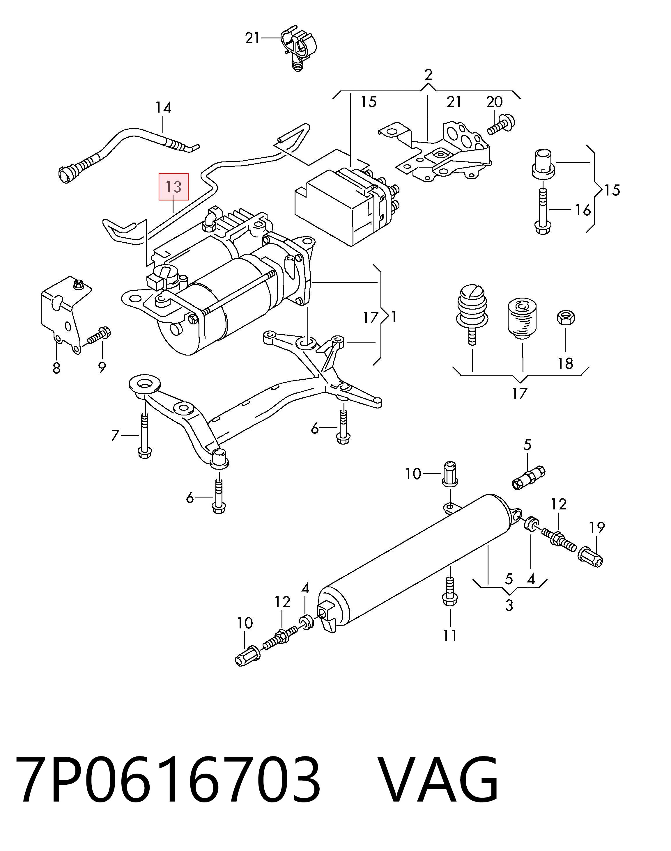  VAG 7P0616703 ціна, від 15.20 USD