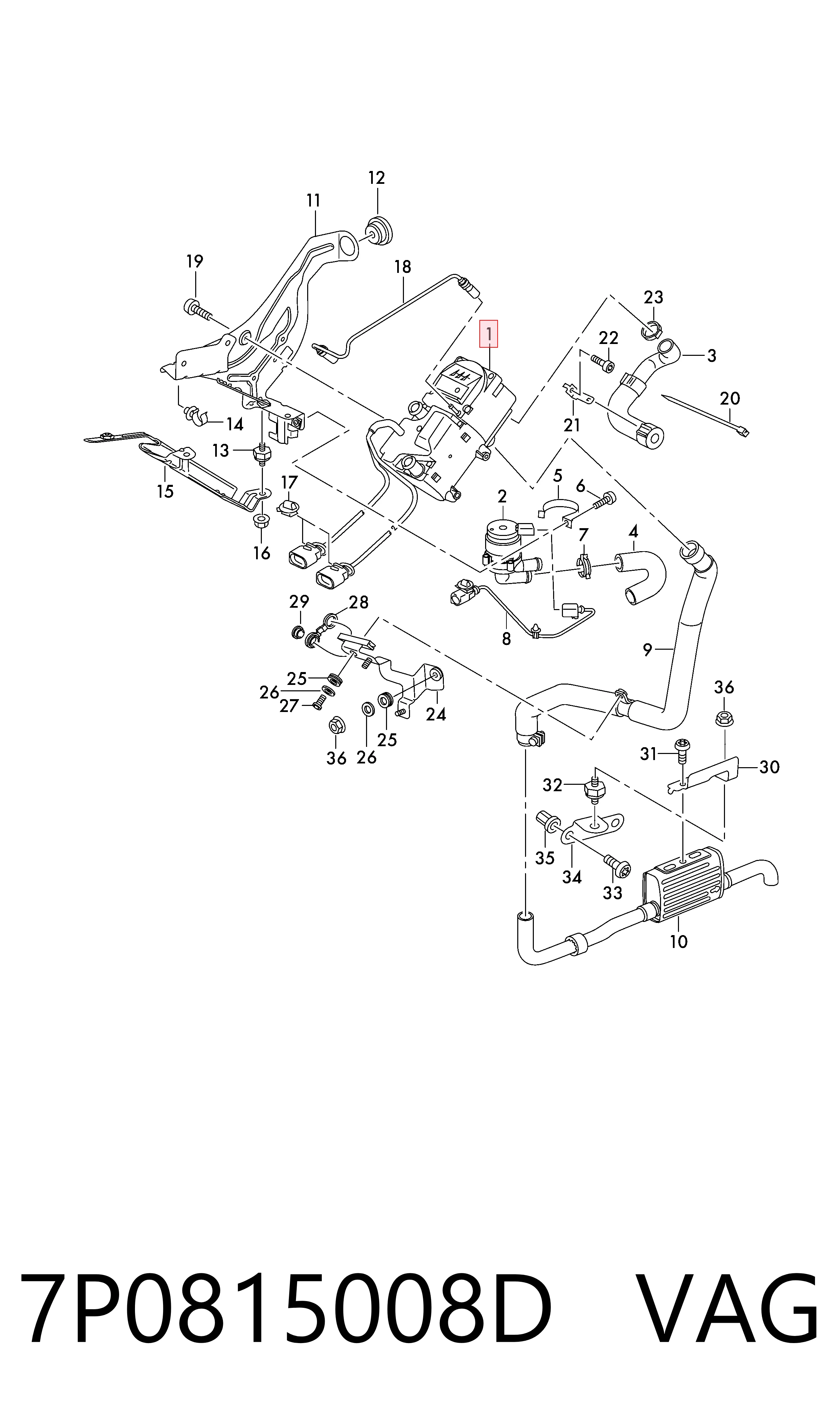 7P0815008D VAG Автономна пічка