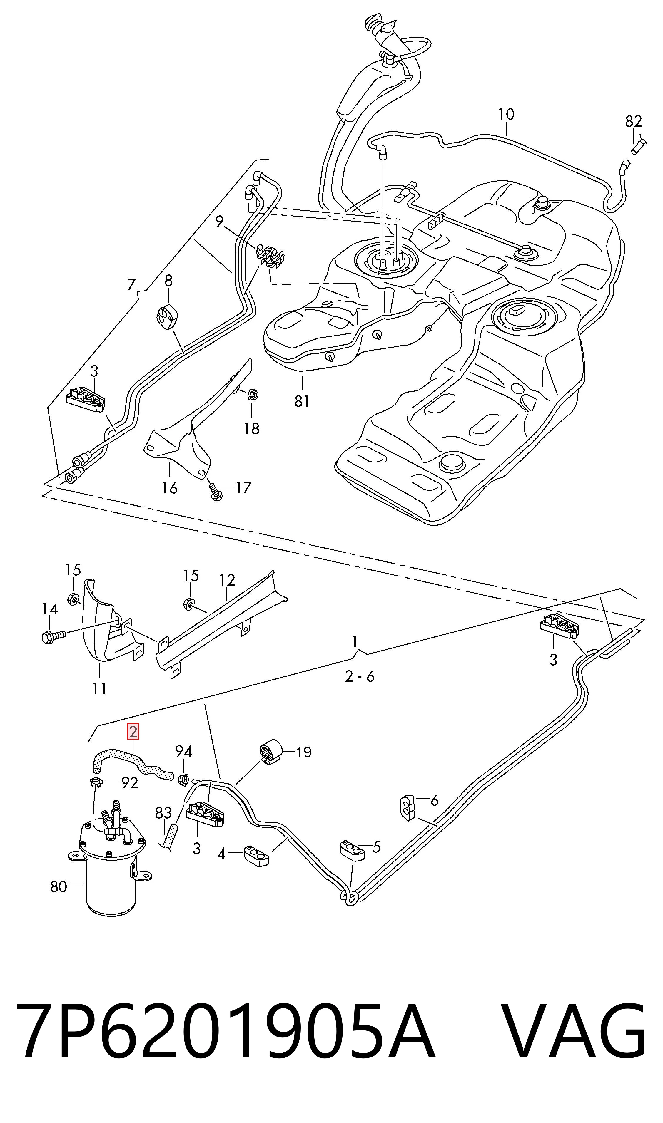  VAG 7P6201905A ціна, від 17.74 USD