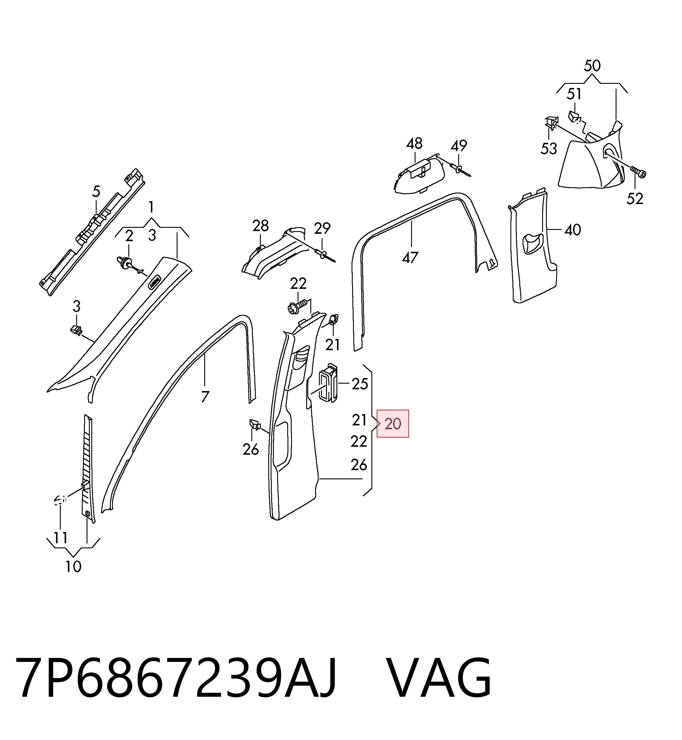7P6867239AJ VAG 