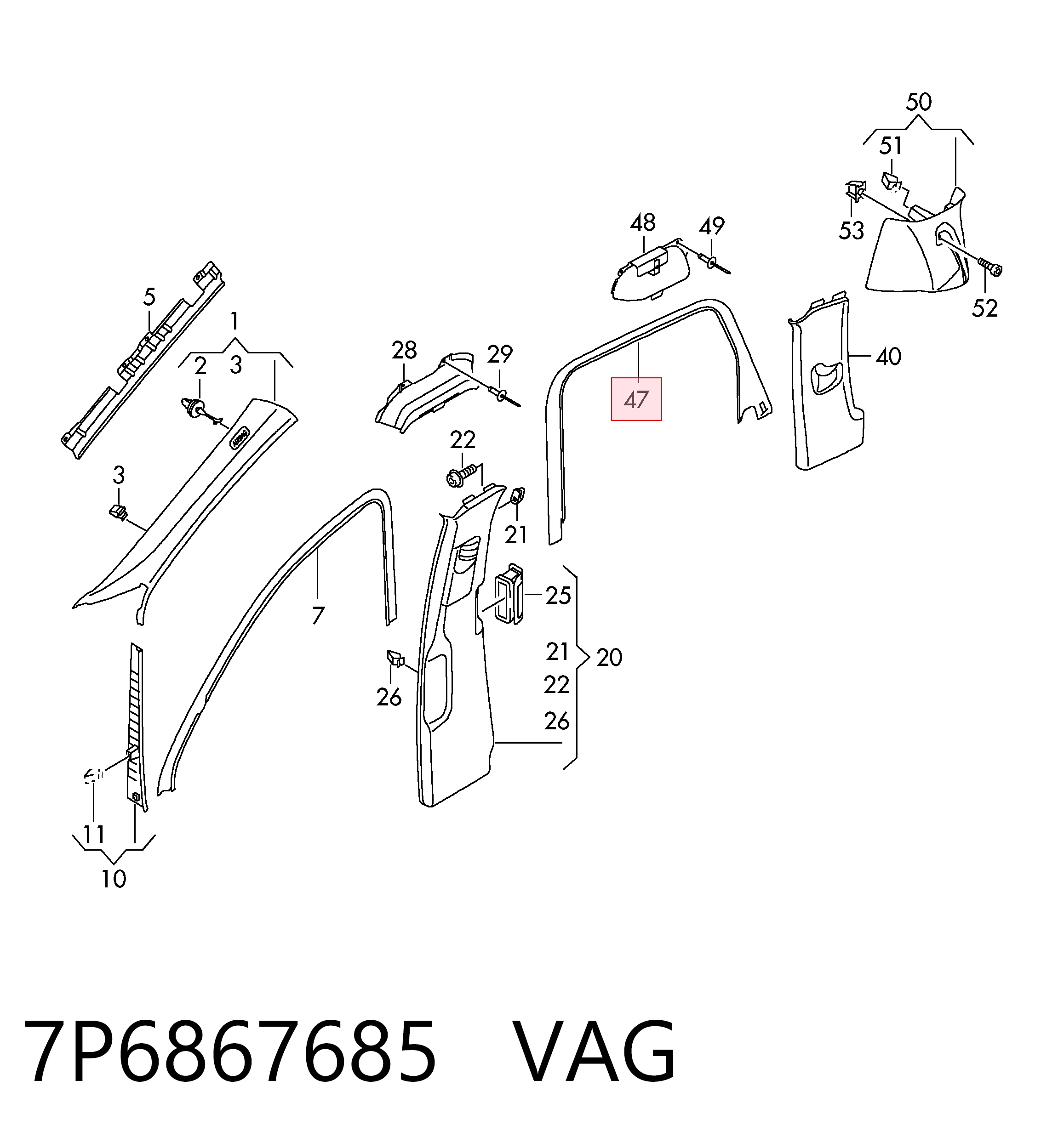 7P6867685 VAG 