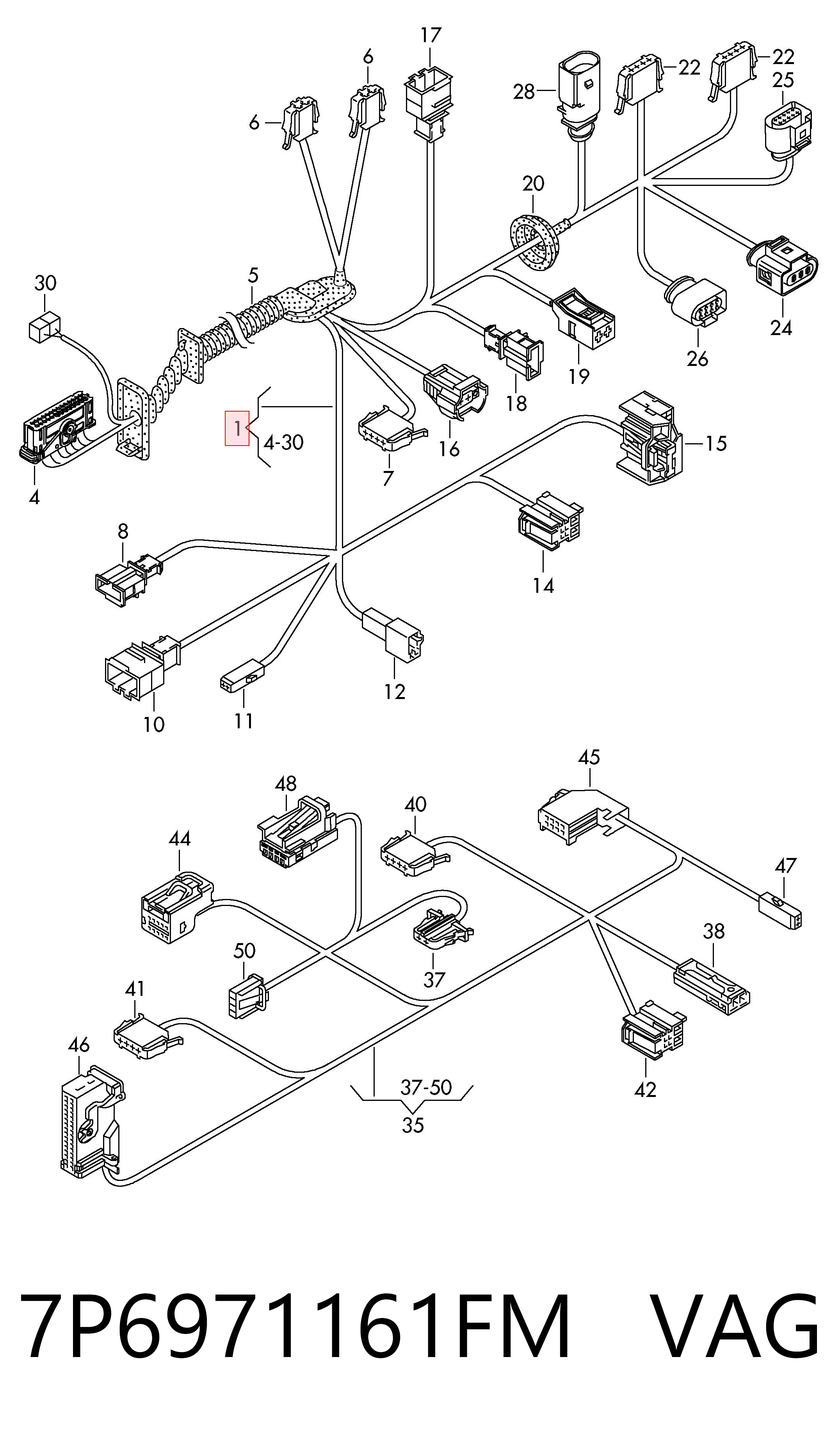  VAG 7P6971161FM ціна, від 41.67 USD