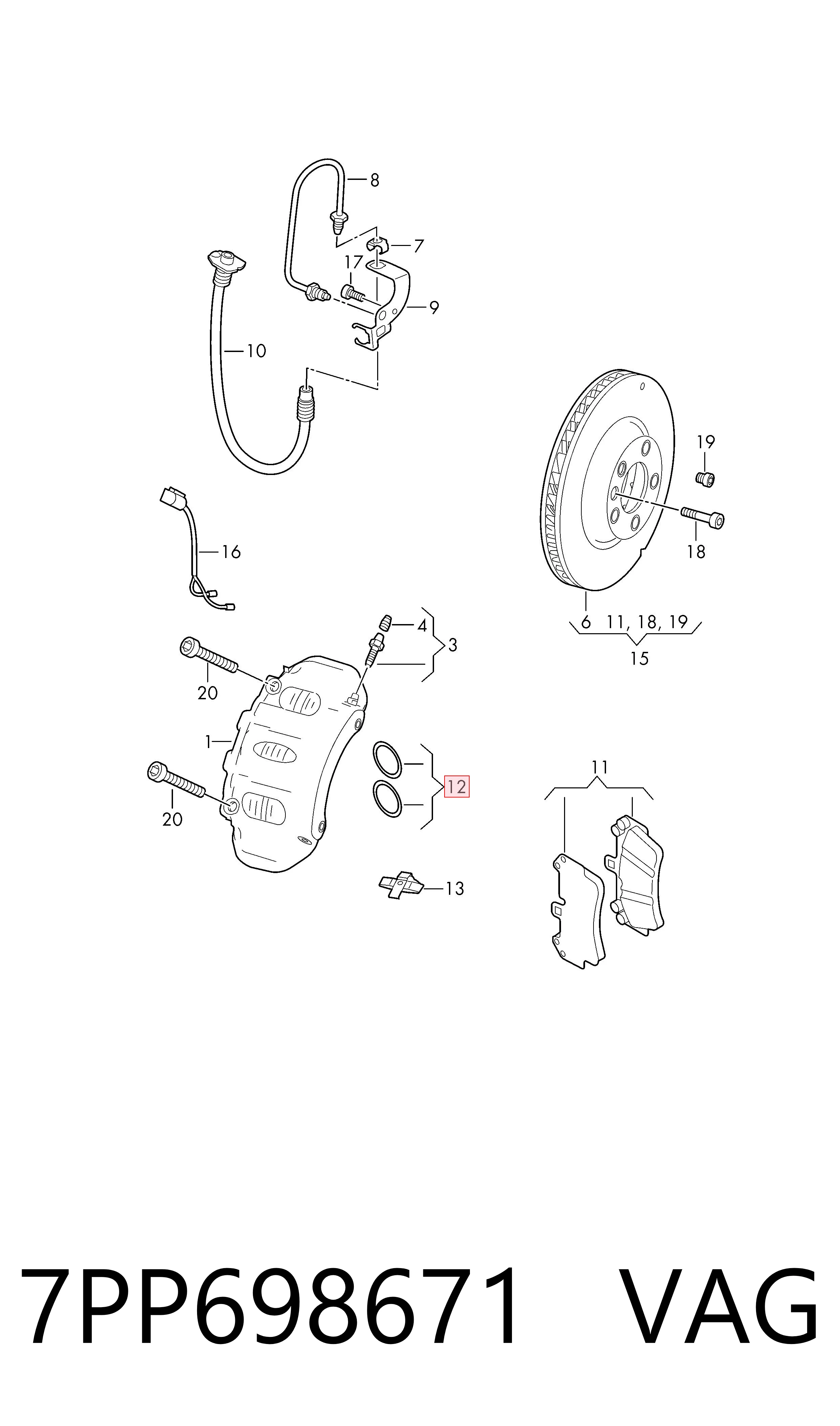  VAG 7PP698671 ціна, від 38.04 USD