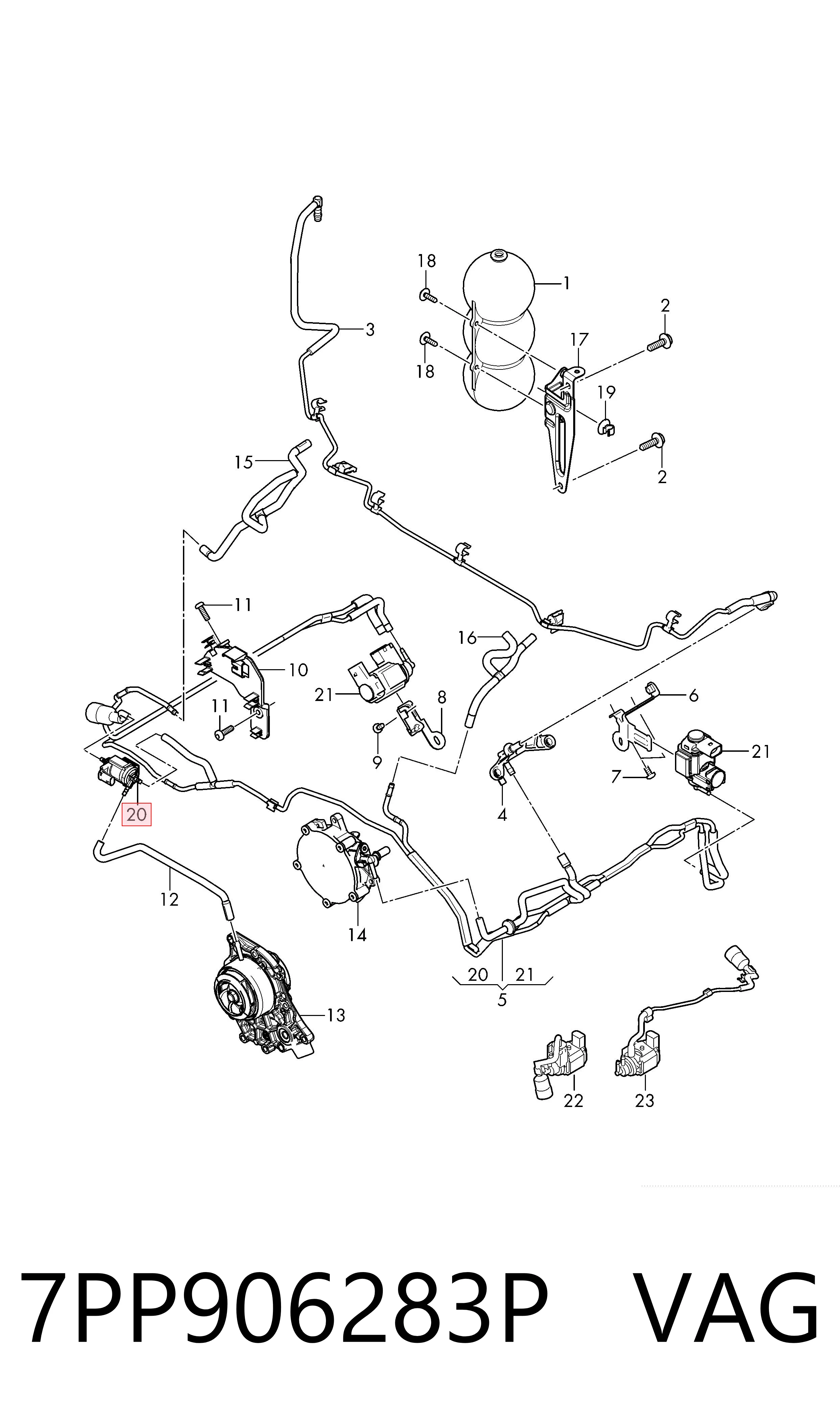  VAG 7PP906283P ціна, від 180.75 USD