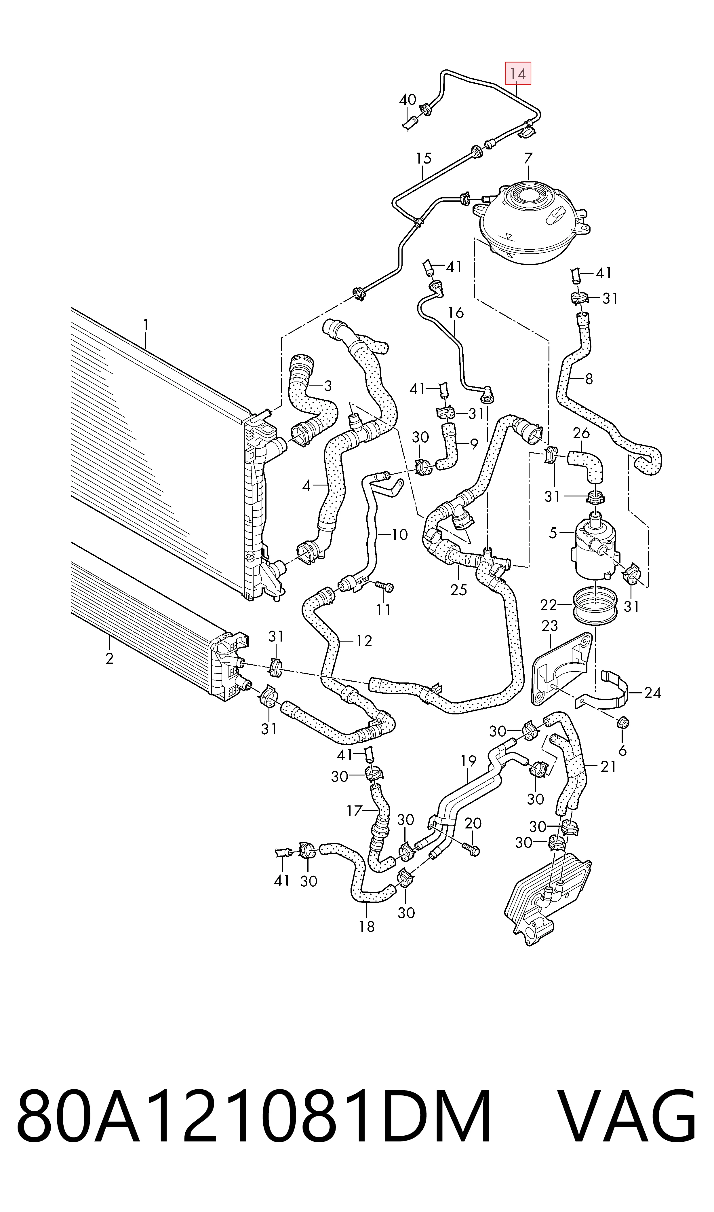 80A121081DM VAG 