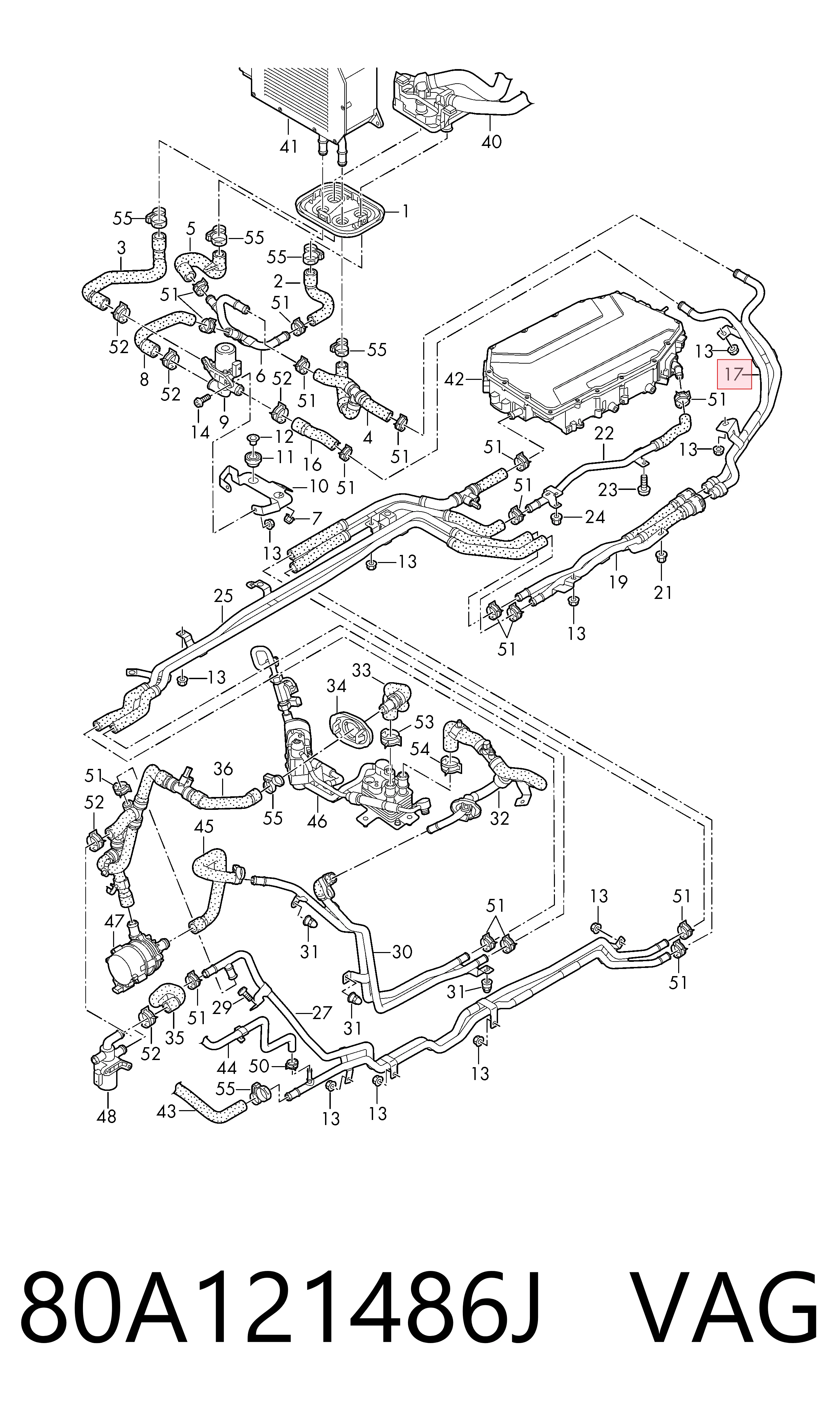  VAG 80A121486J ціна, від 50.66 USD