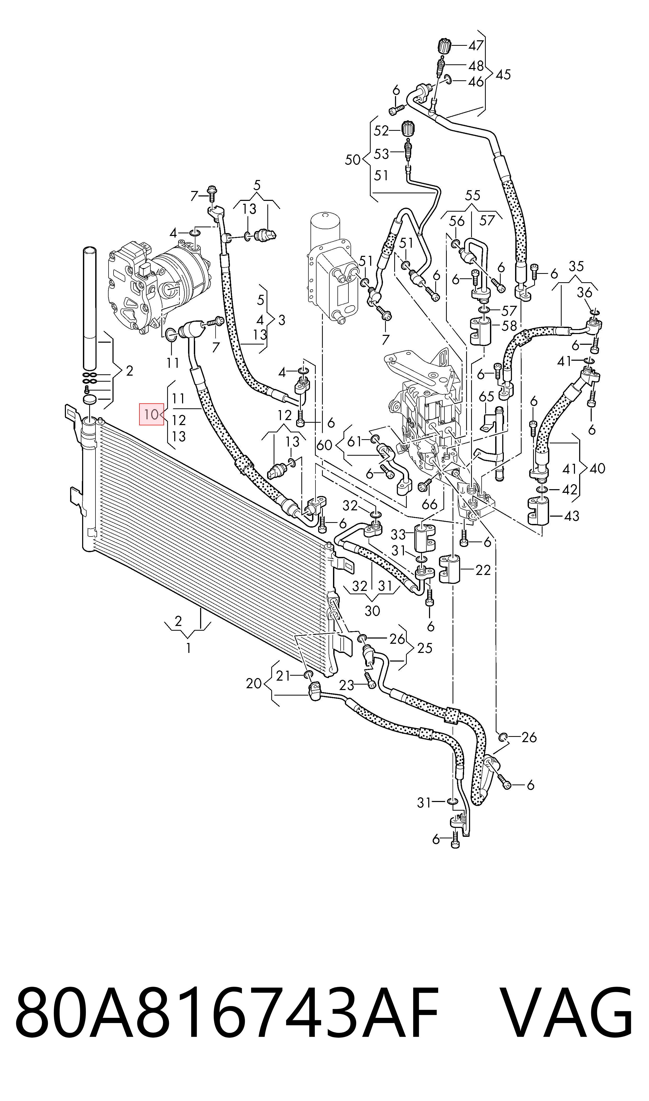 80A816743AF VAG 