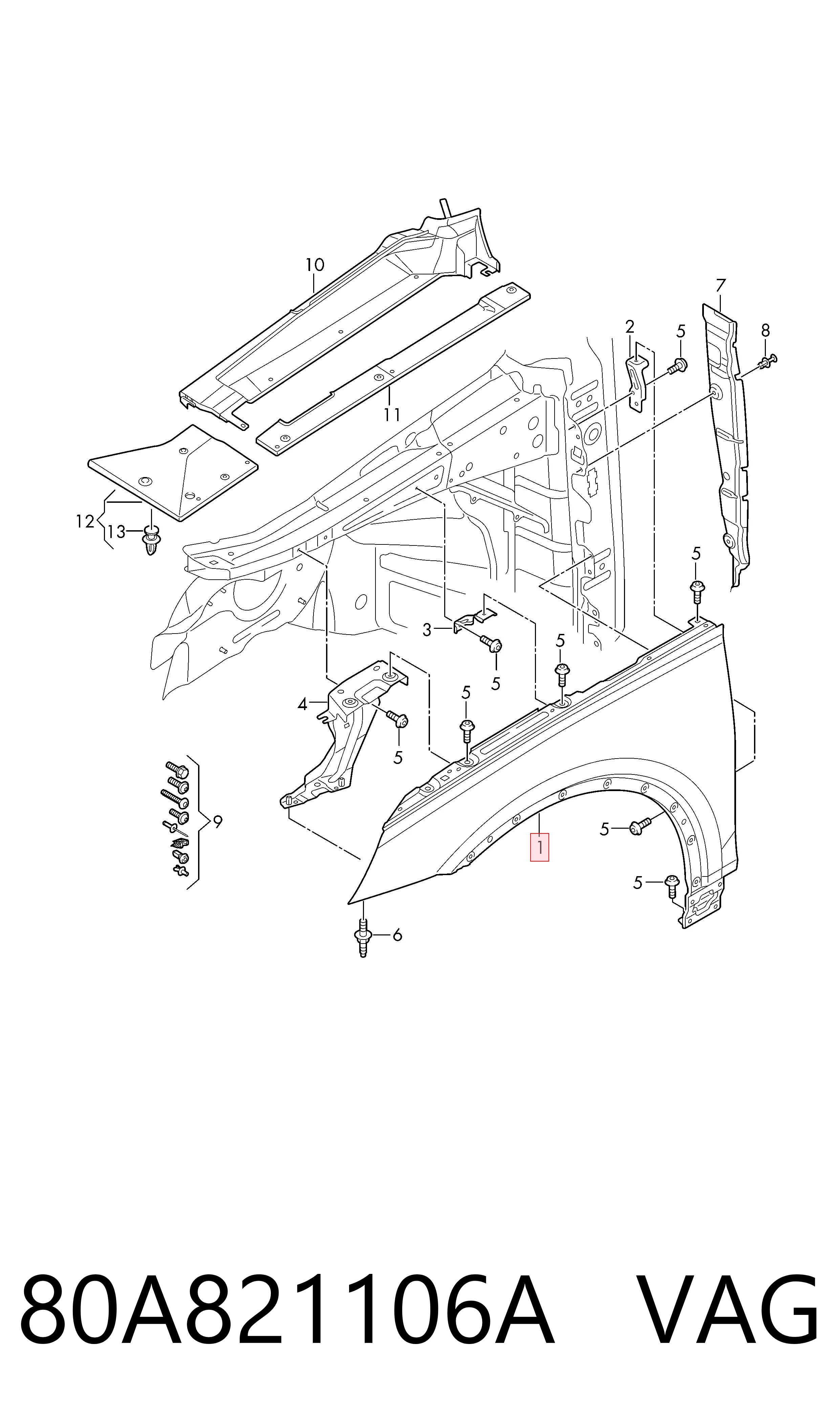 Крило переднє праве Simyi SYAD033G001DR ціна, від 122.37 USD