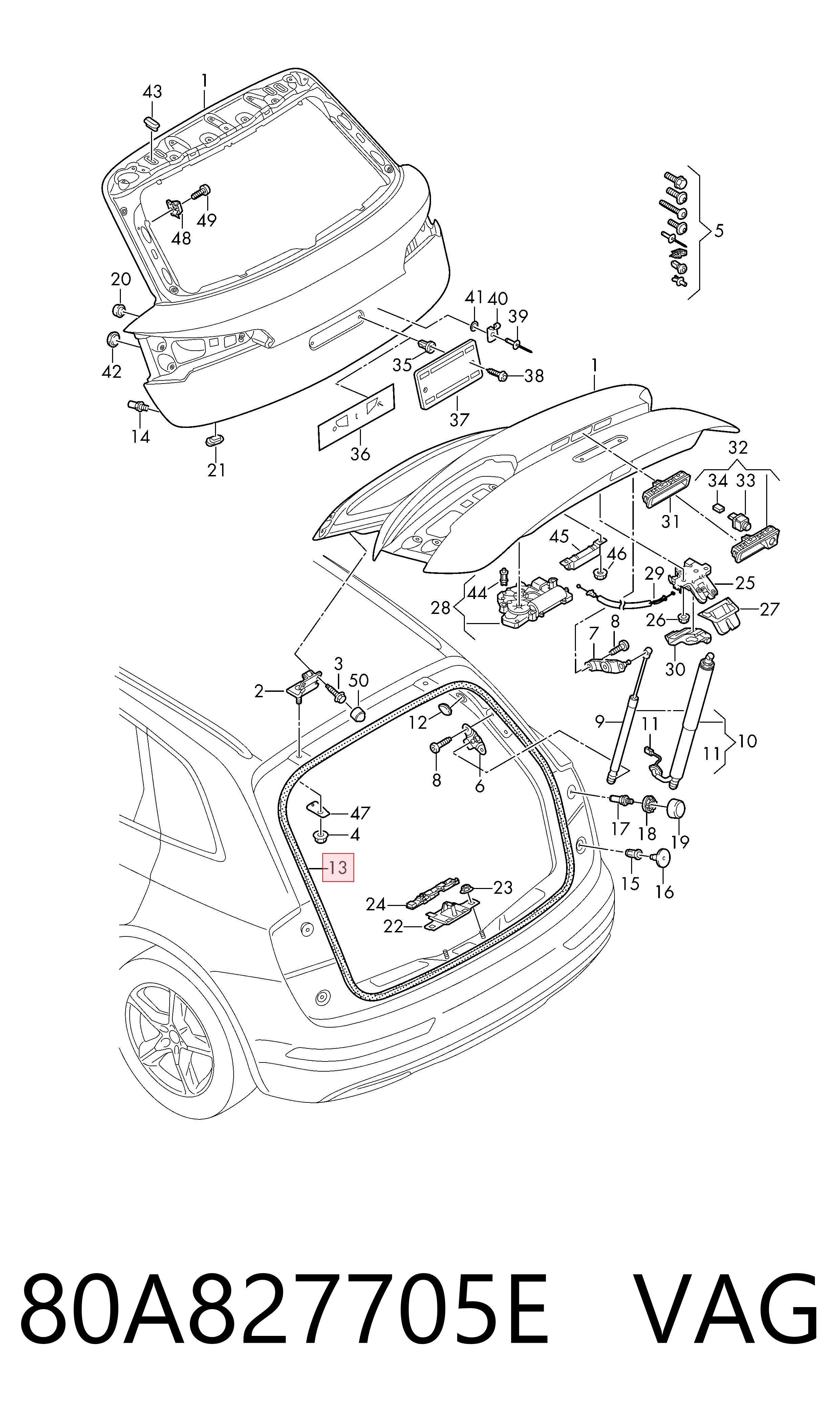  VAG 80A827705E ціна, від 41.48 USD