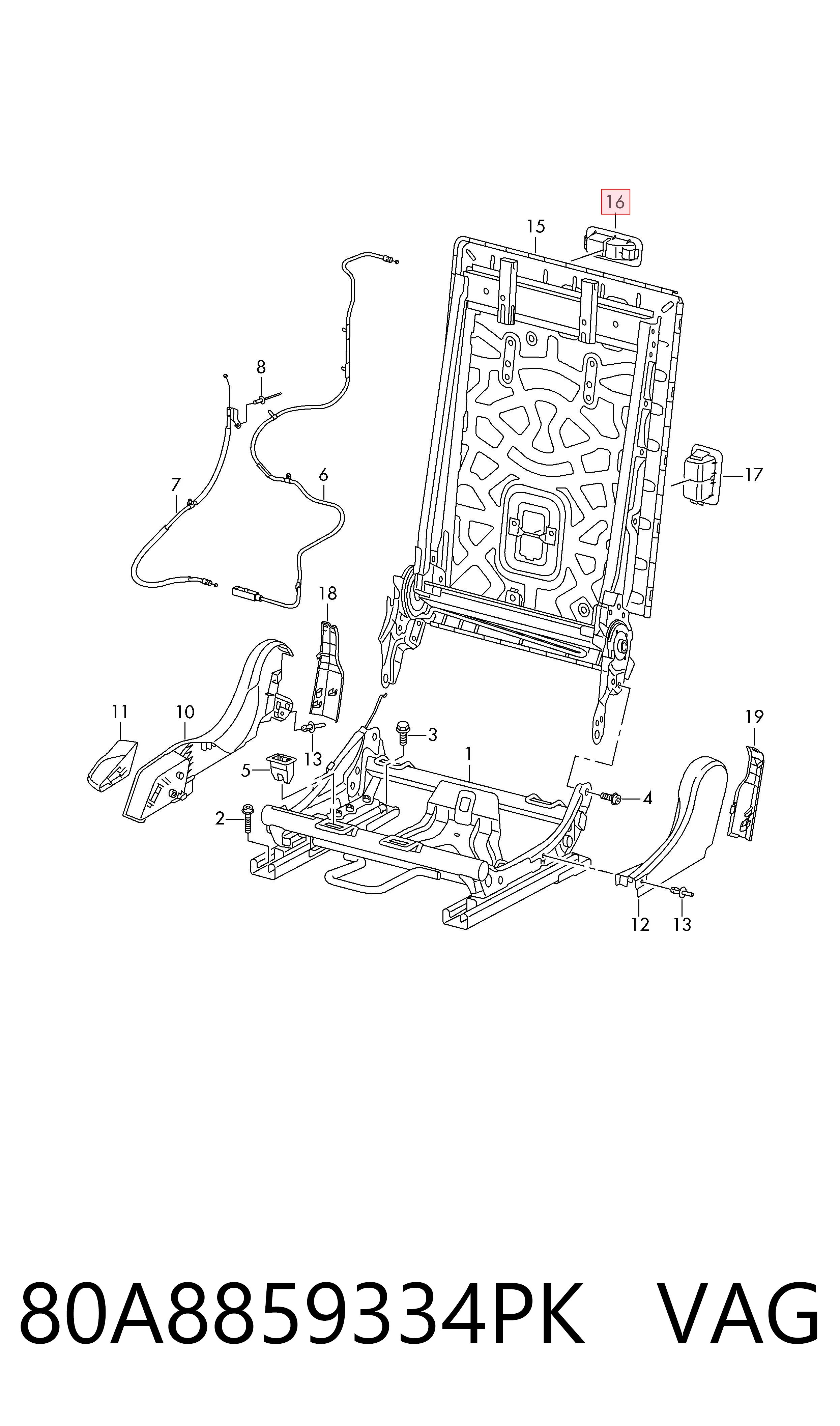  VAG 80A8859334PK ціна, від 10.13 USD