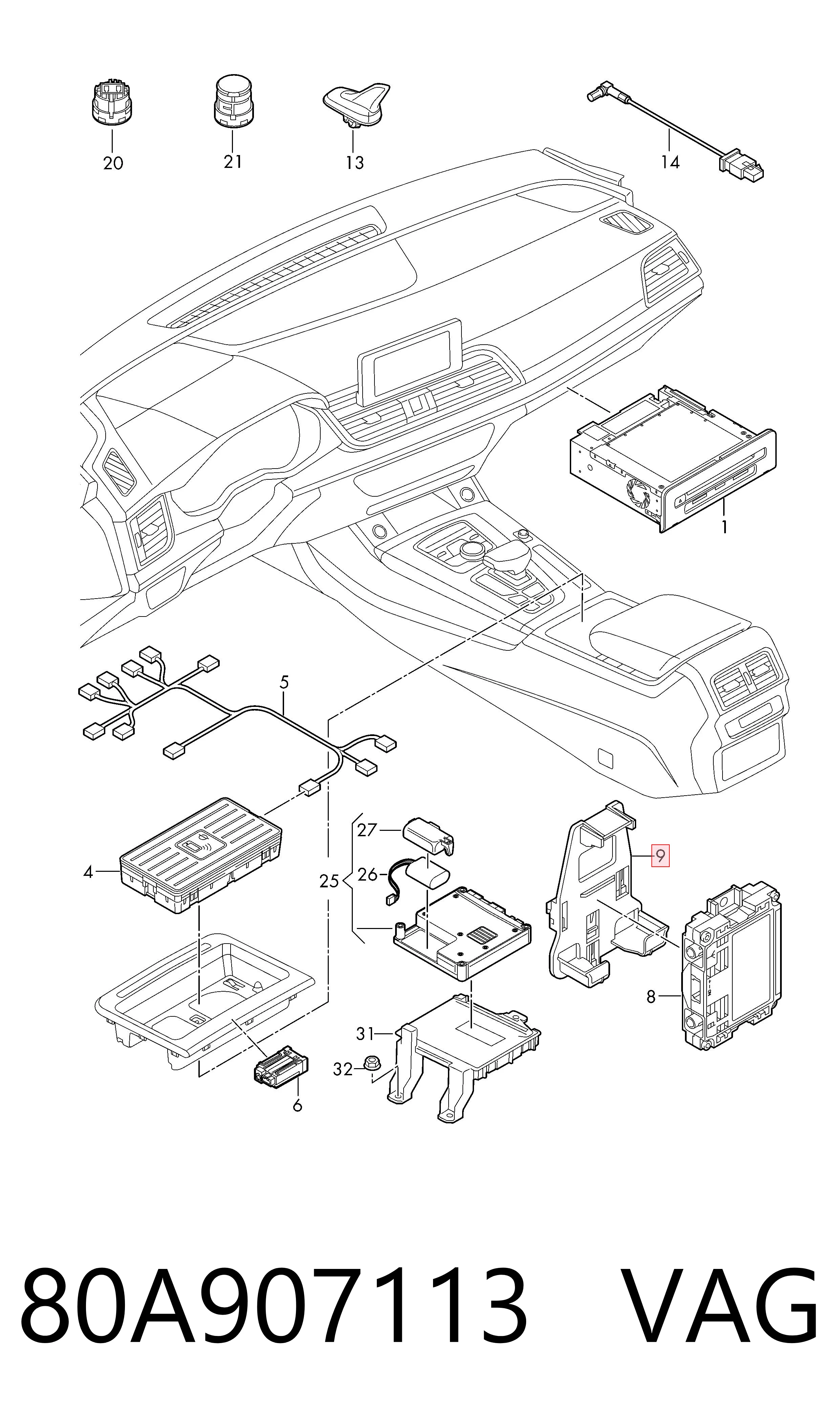 80A907113 VAG 