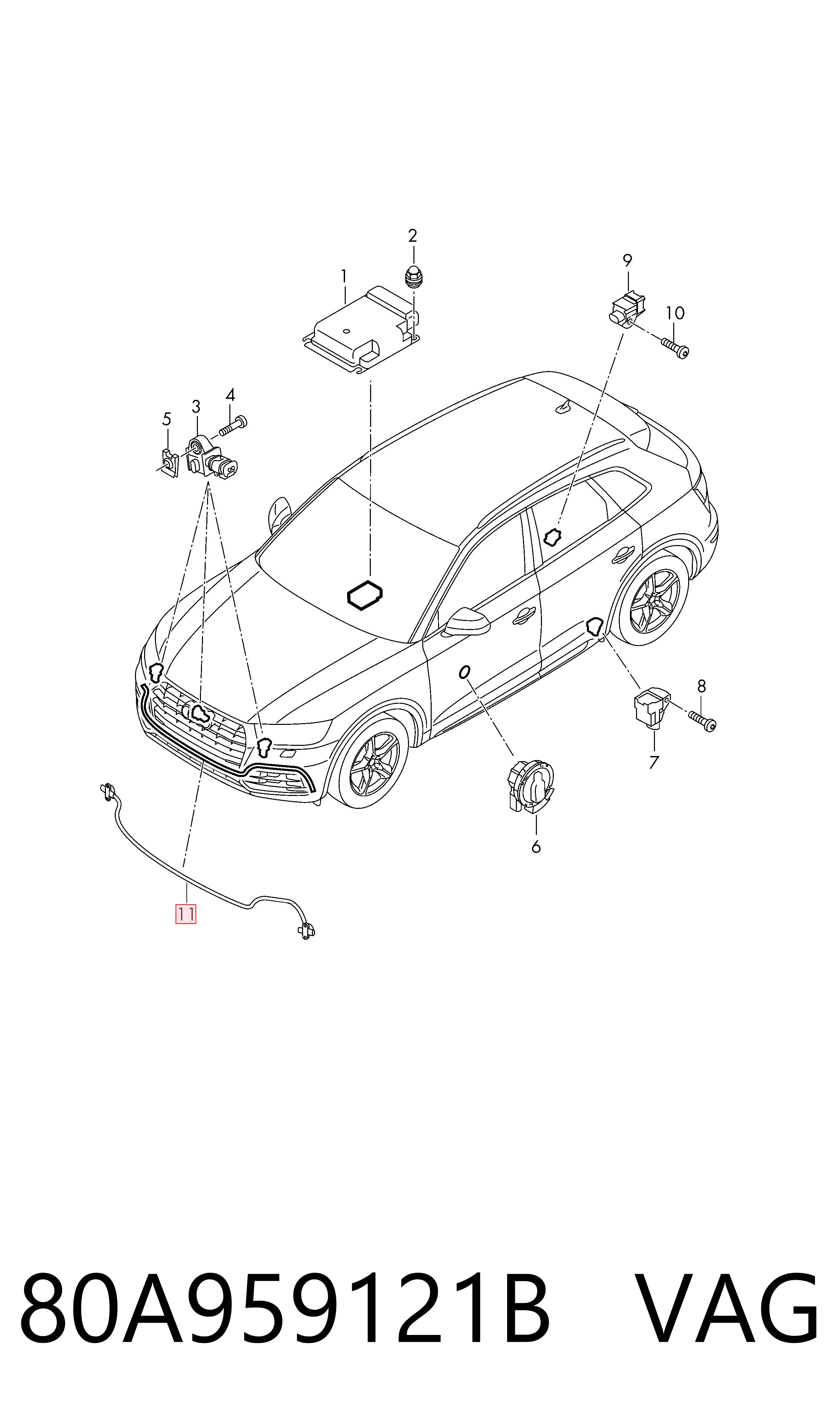 80A959121B VAG 