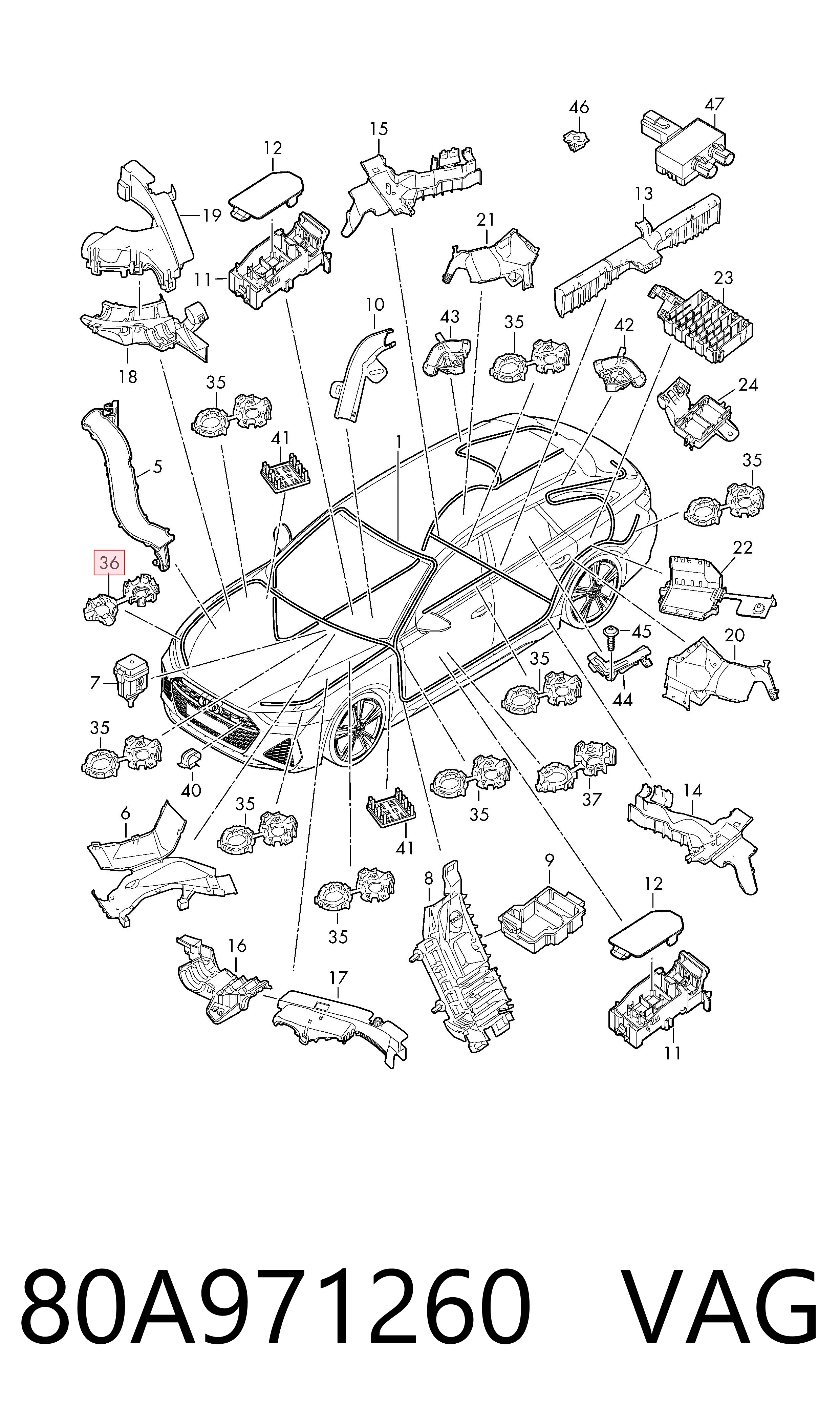  VAG 80A971260 ціна, від 3.58 USD