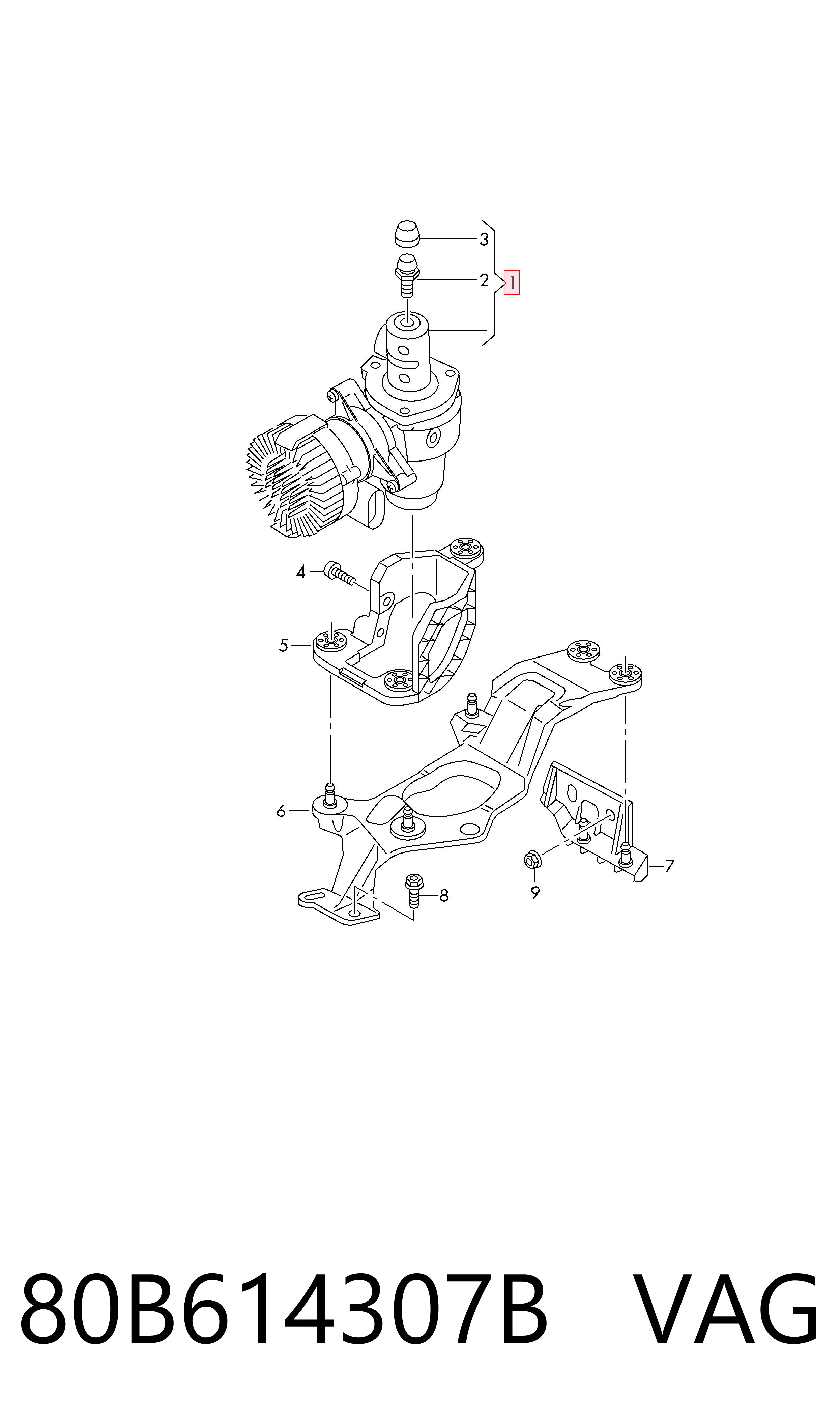 80B614307B VAG 