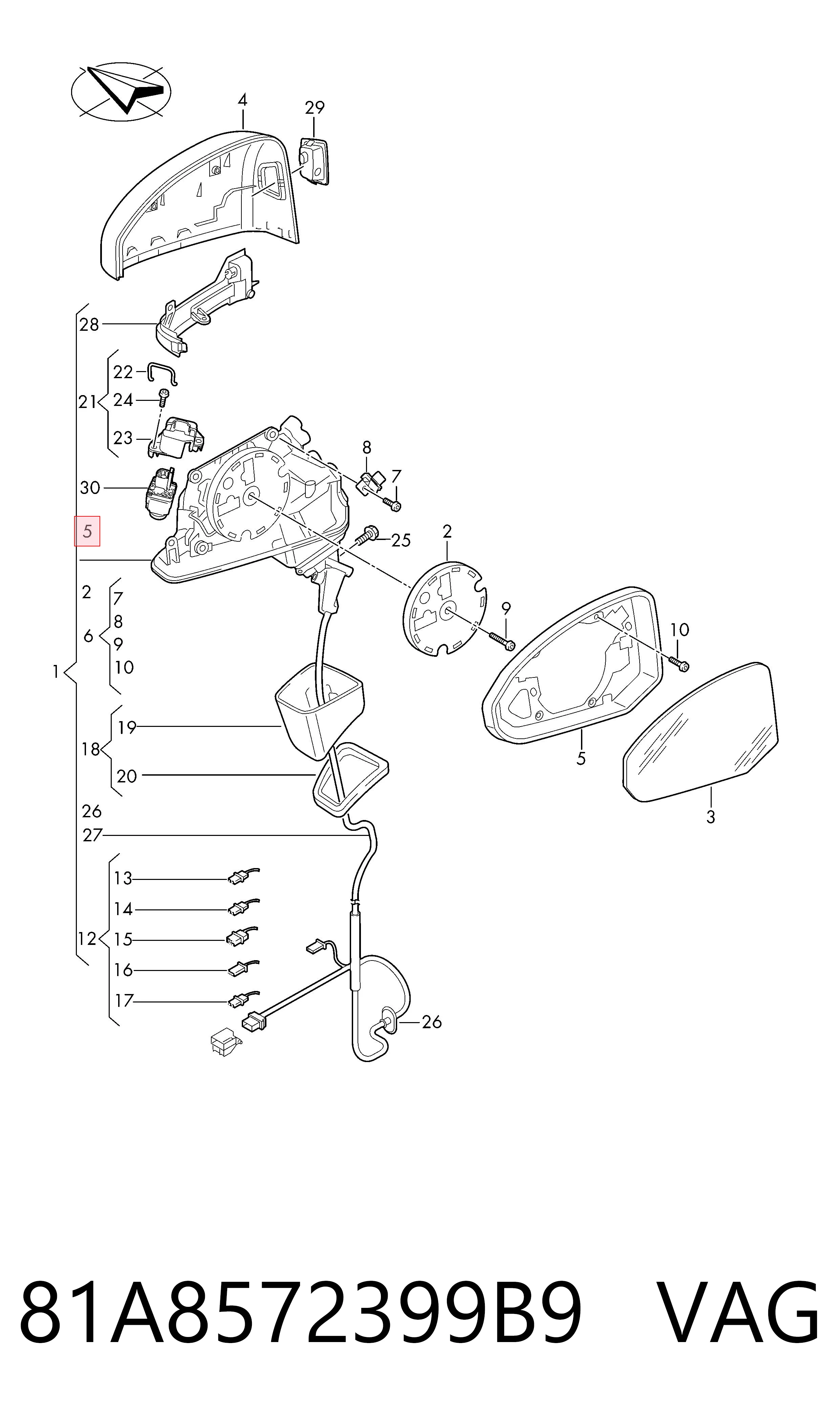  VAG 81A8572399B9 ціна, від 72.44 USD