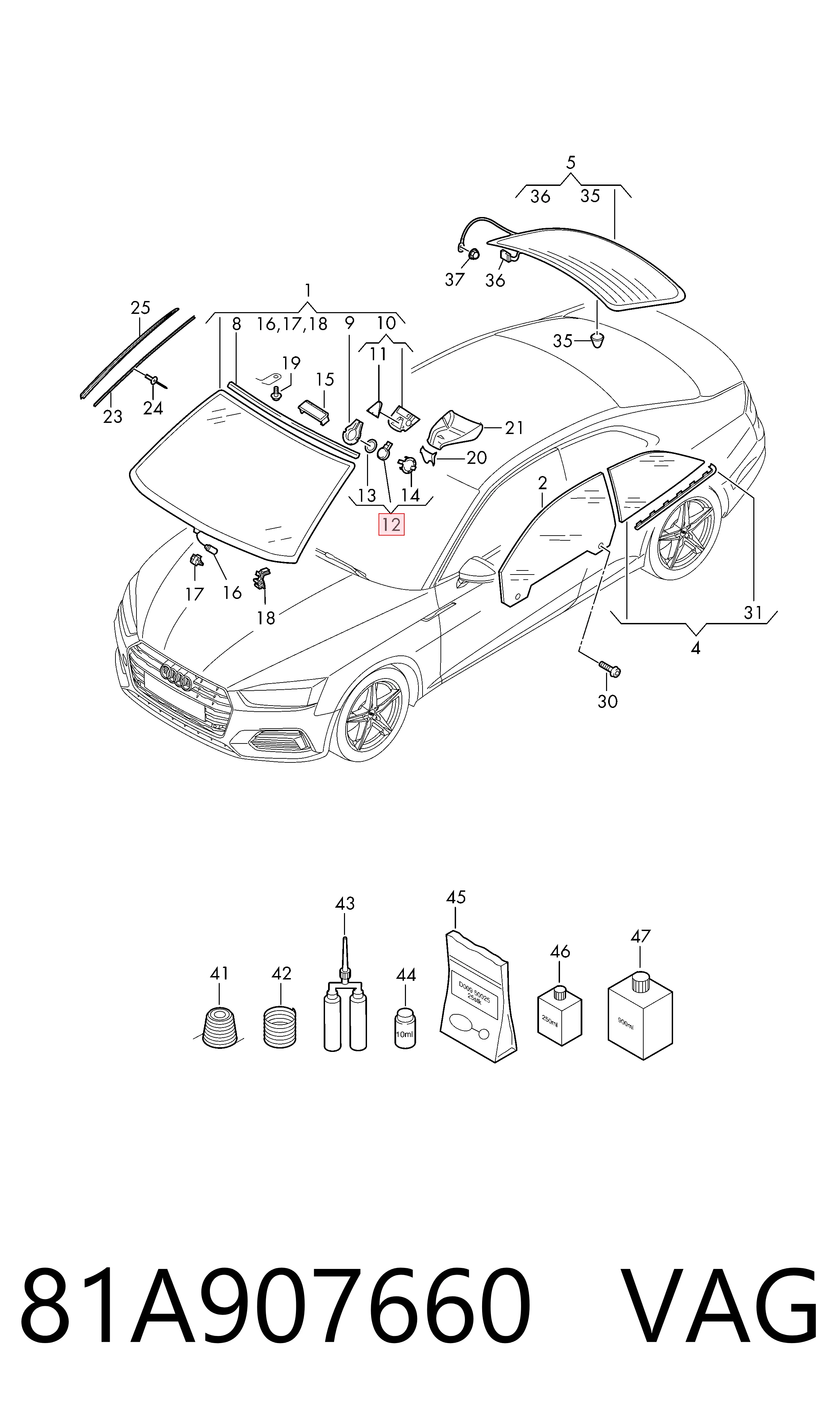 81A907660 VAG Датчик дощу