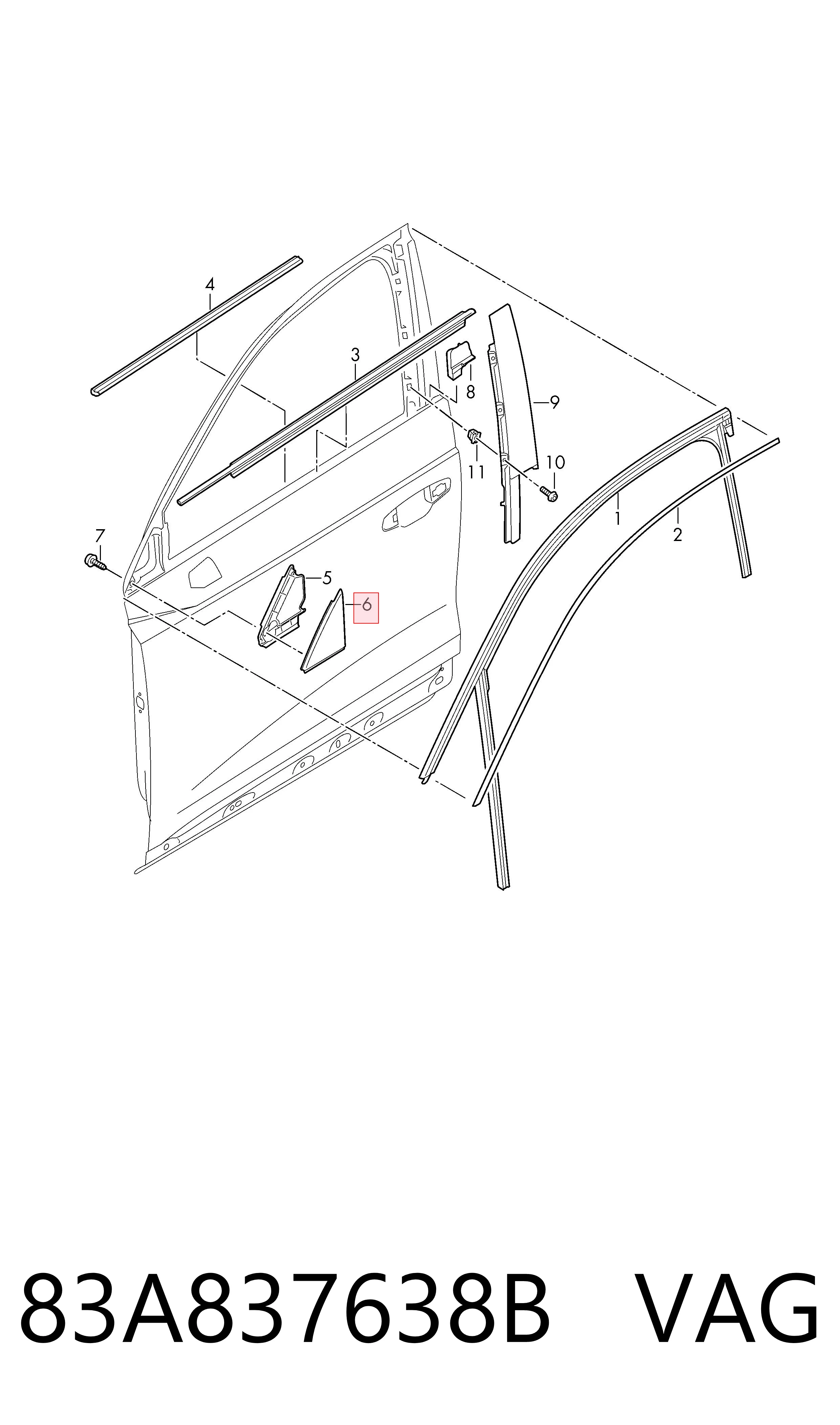  VAG 83A837638B ціна, від 19.00 USD