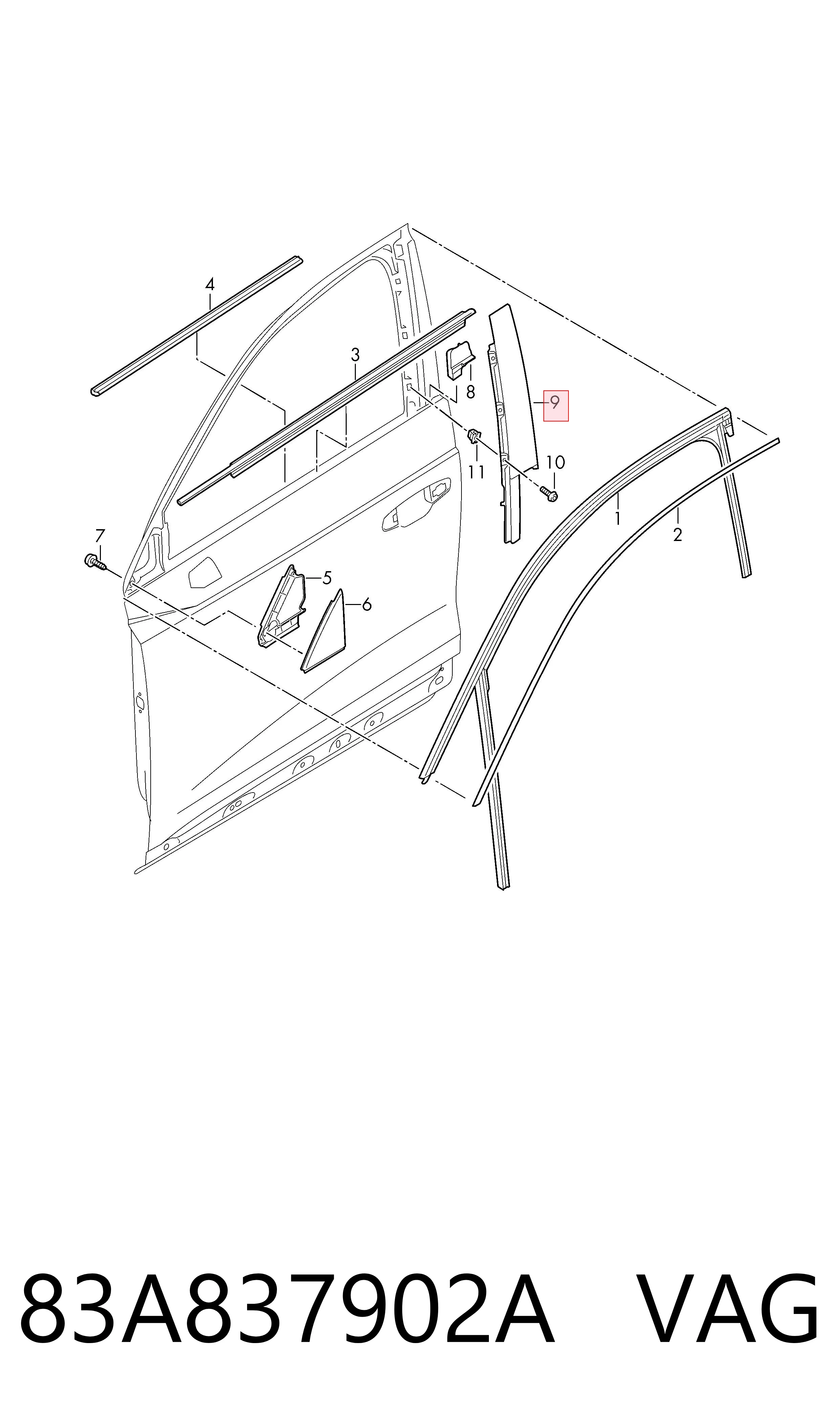  VAG 83A837902A ціна, від 22.86 USD