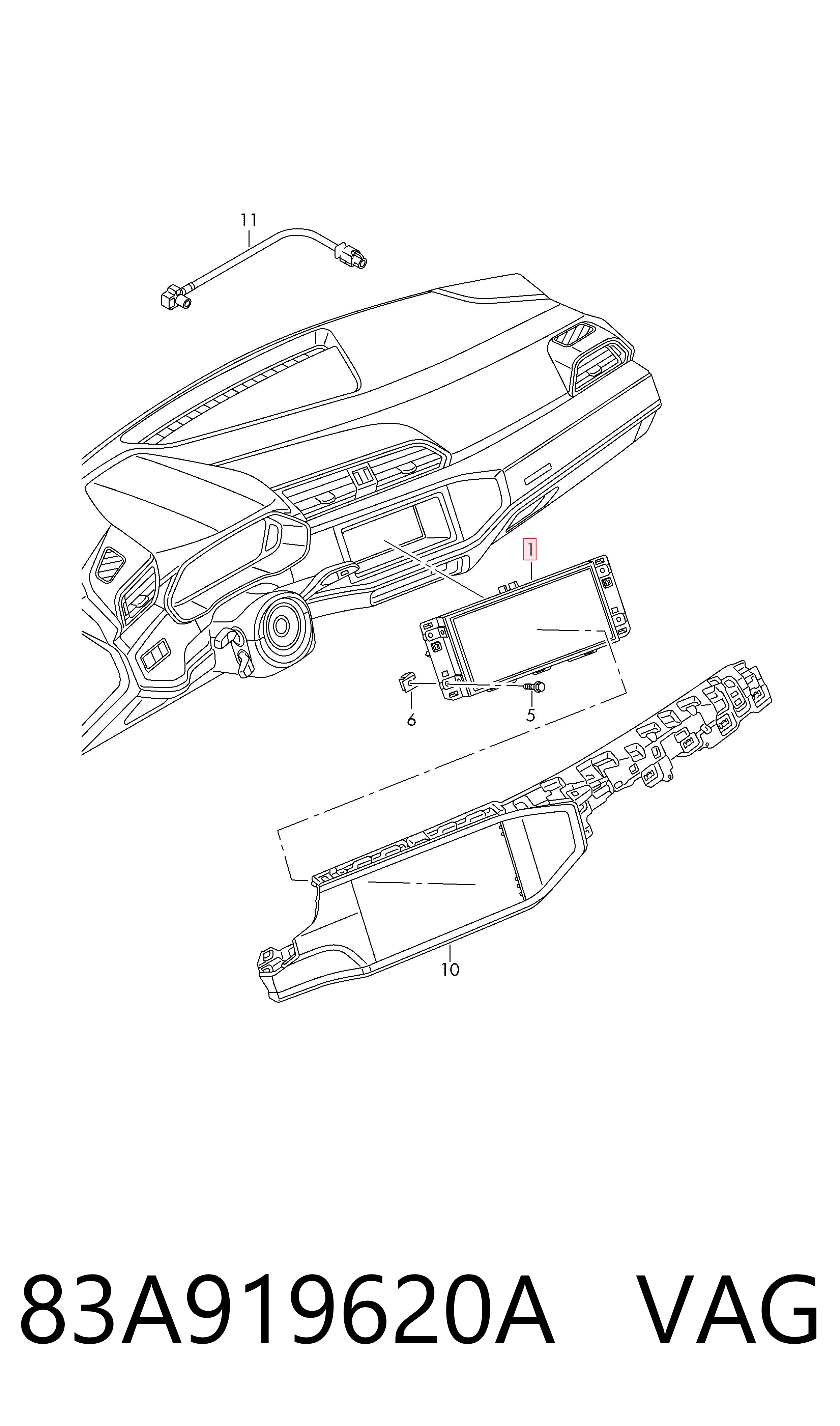 83A919620A VAG Бортовий комп'ютер