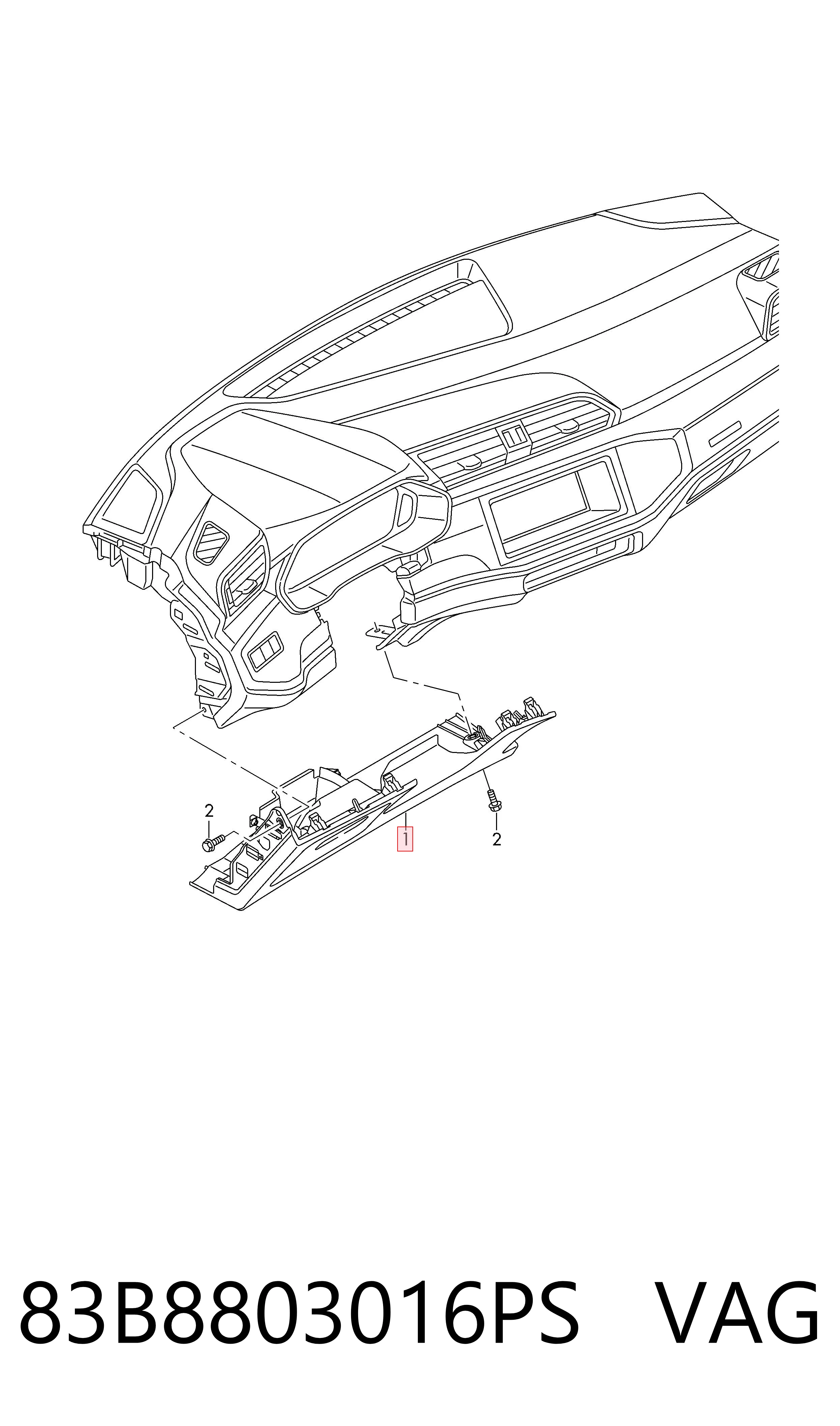 83B8803016PS VAG 