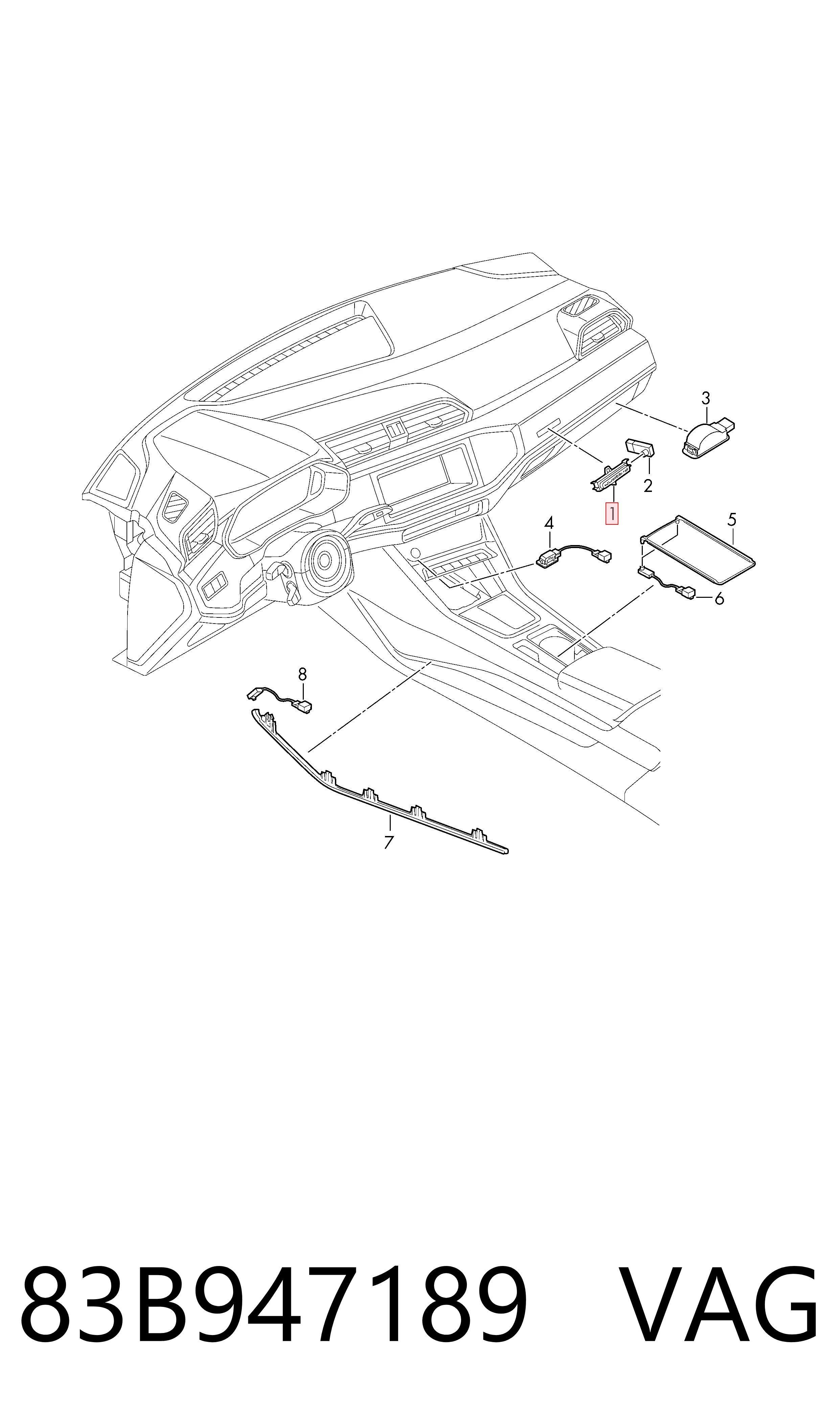 83B947189 VAG 