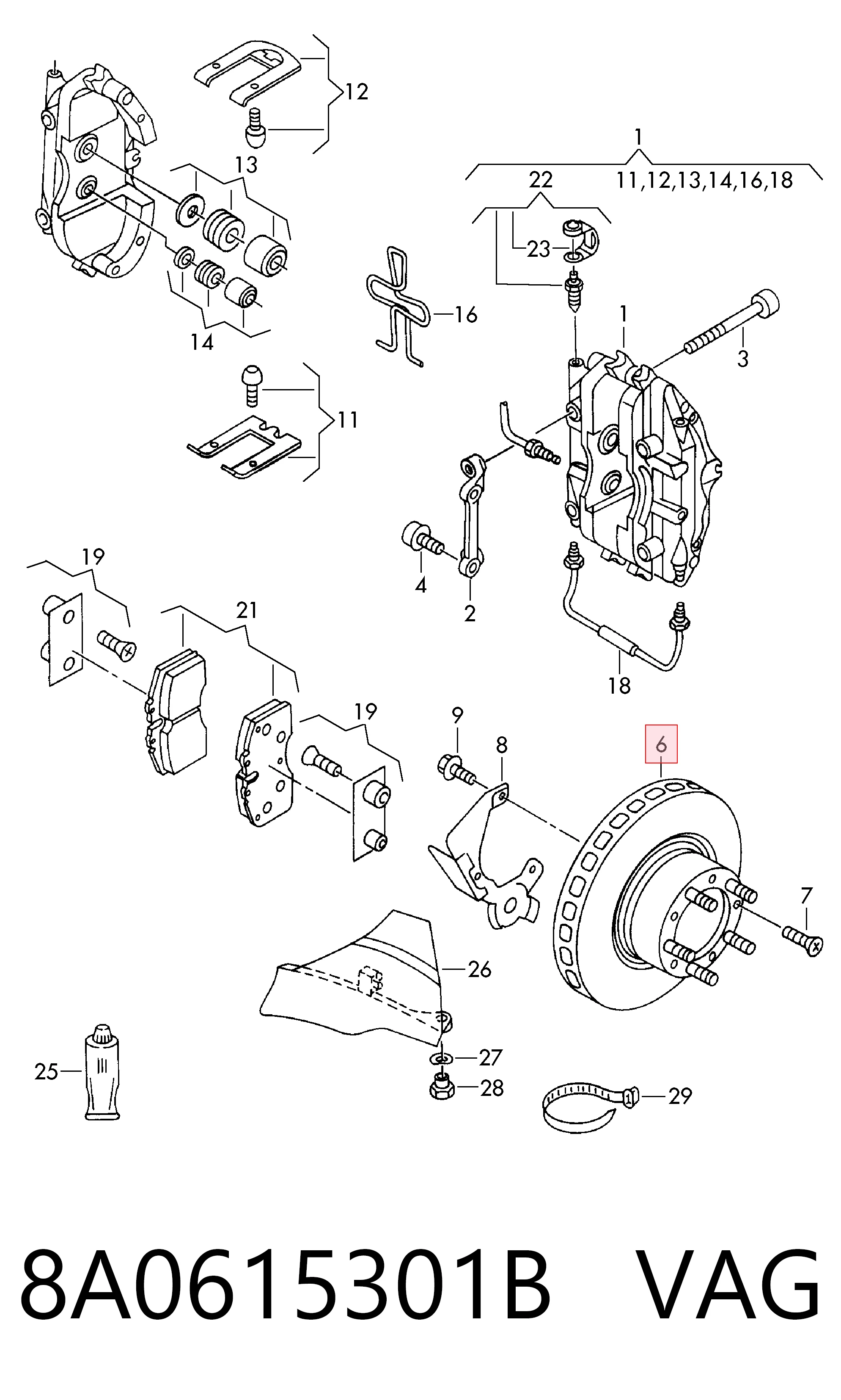 Купити 92835104303 Porsche Ротор гальмівний