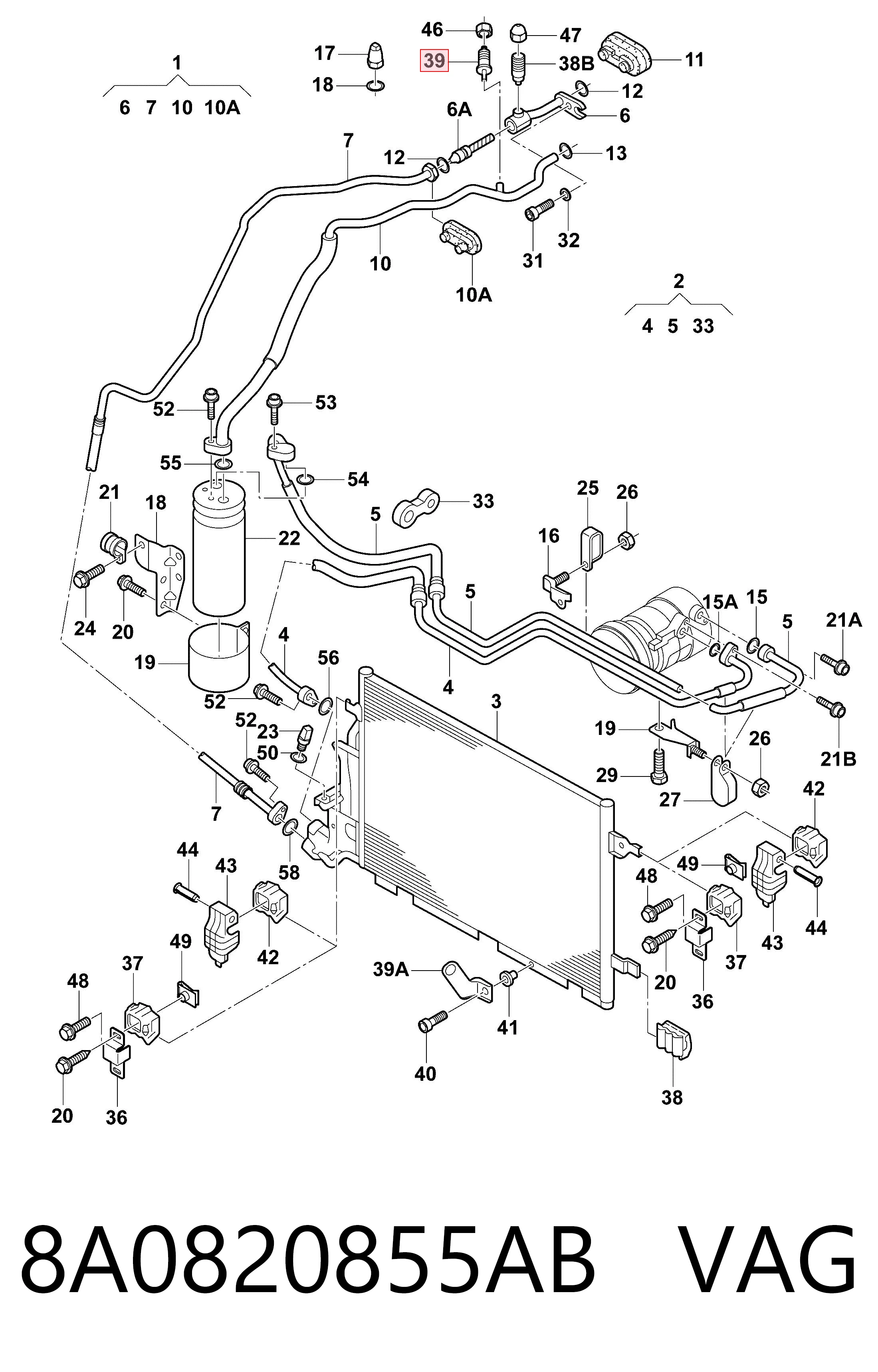 97083892 General Motors Клапан заправки кондиціонера