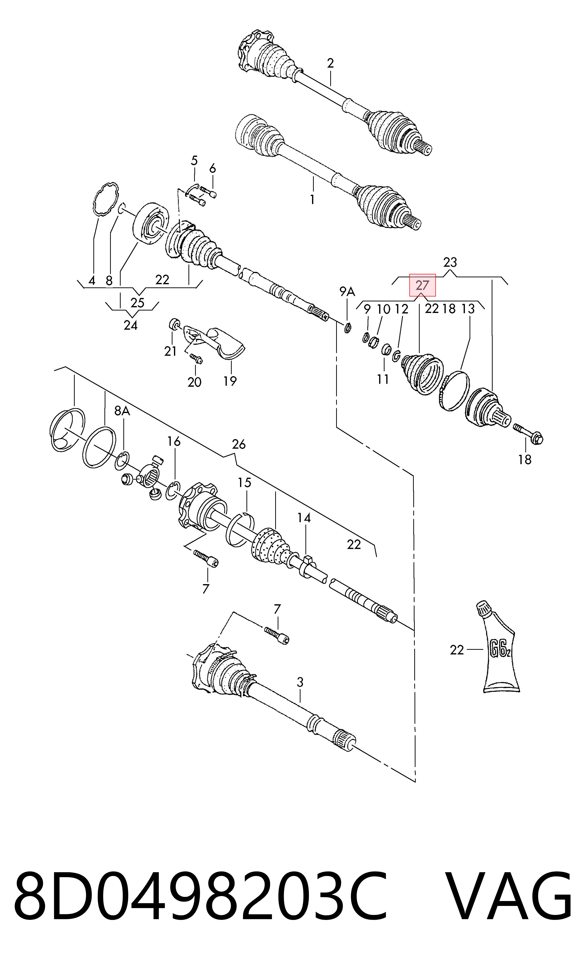 Купити VW0160 DAC Пильник шарніра приводу