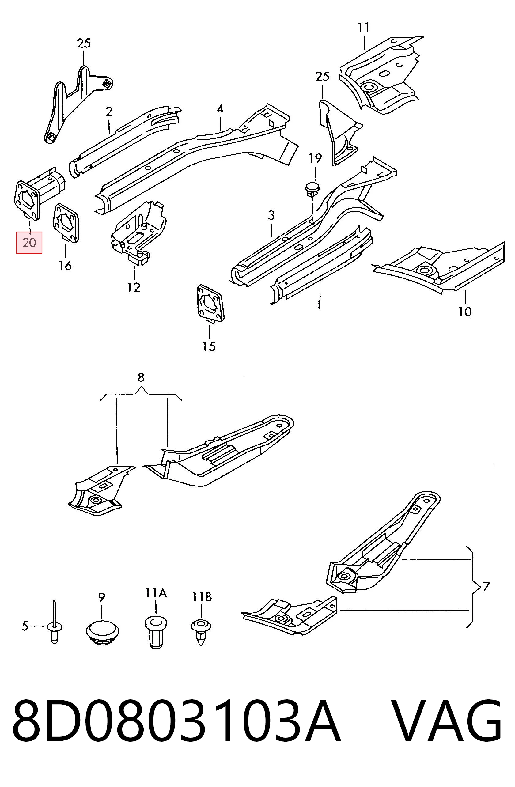 8D0803103A VAG 