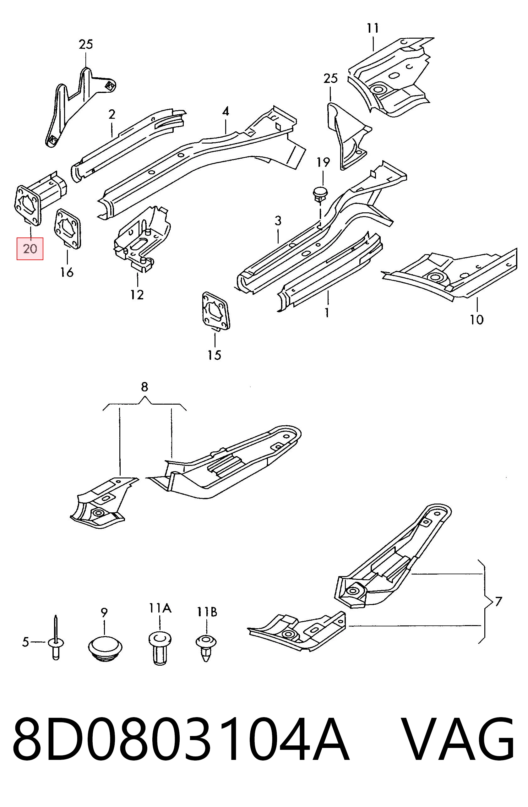 8D0803104A VAG 