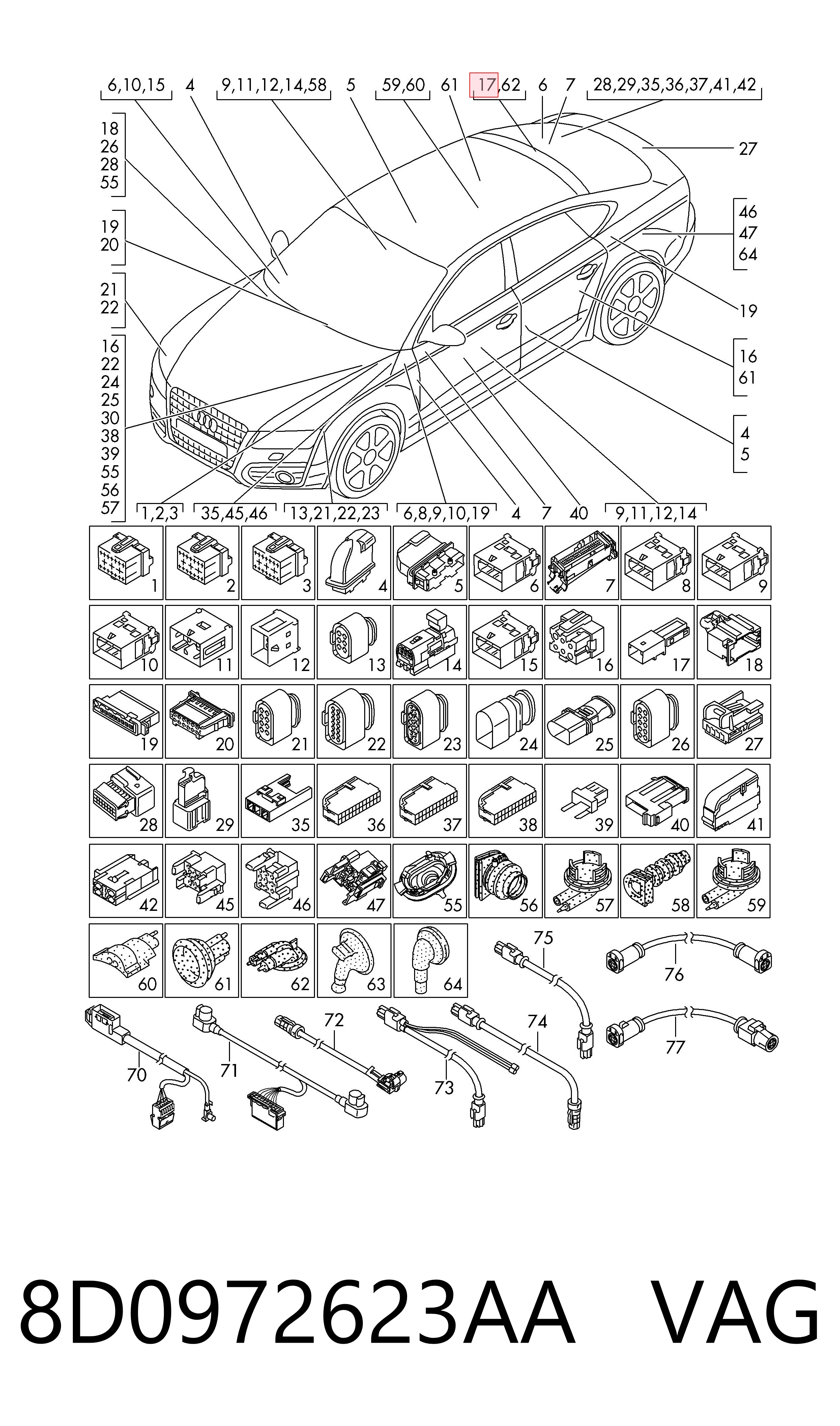  Bentley 8D0972623AA ціна, від 2.25 USD