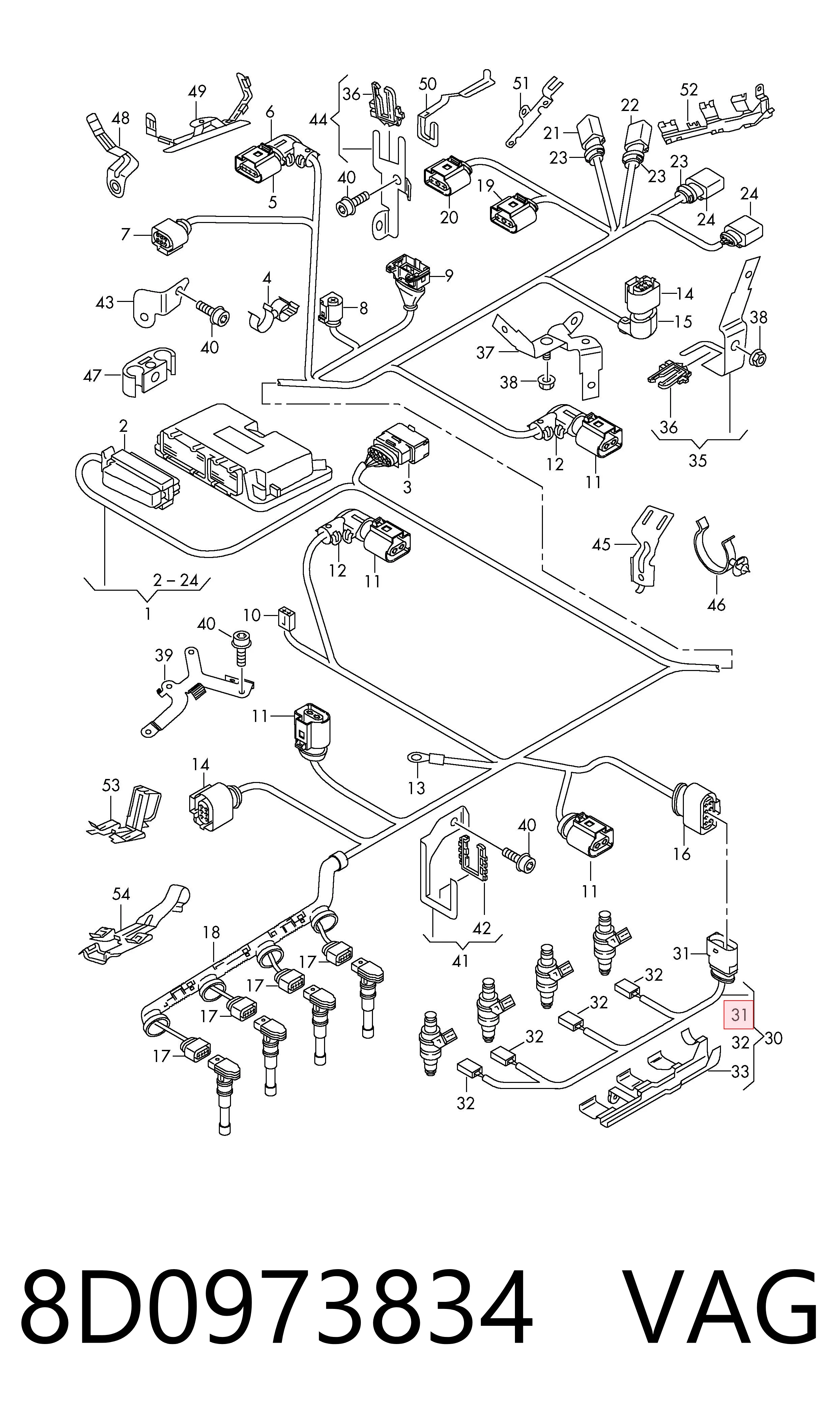  VAG 8D0973834 ціна, від 5.66 USD