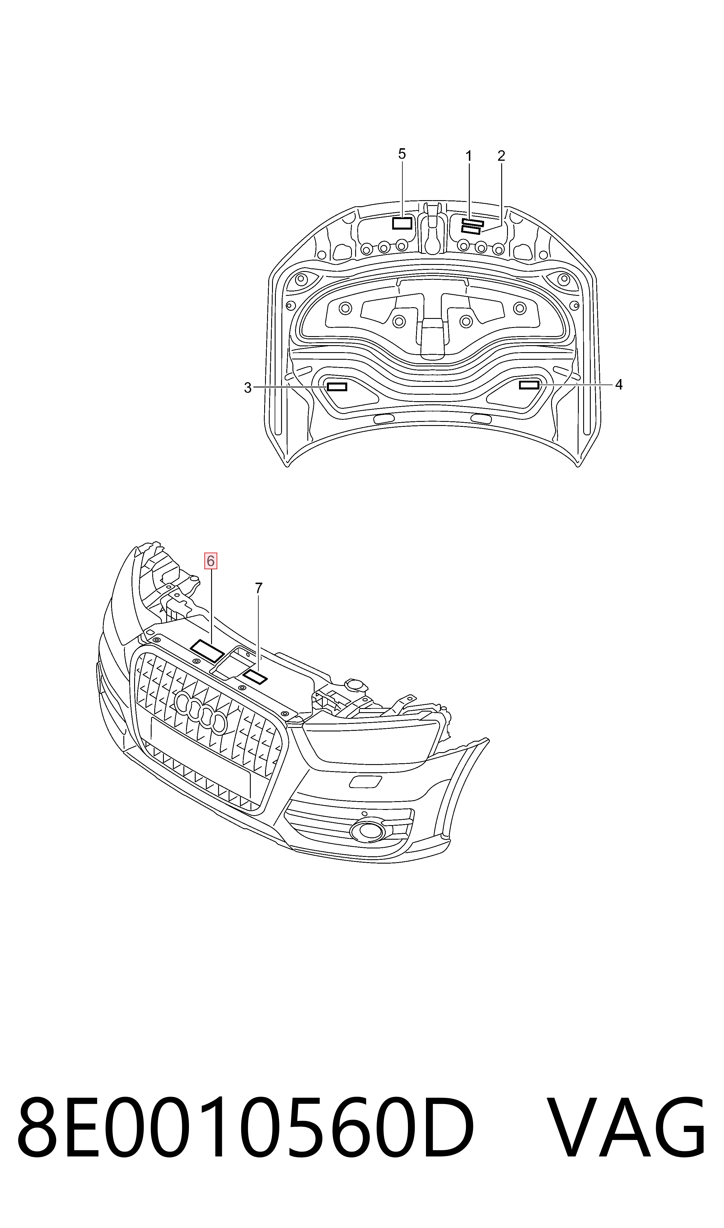  VAG 8E0010560D ціна, від 18.06 USD