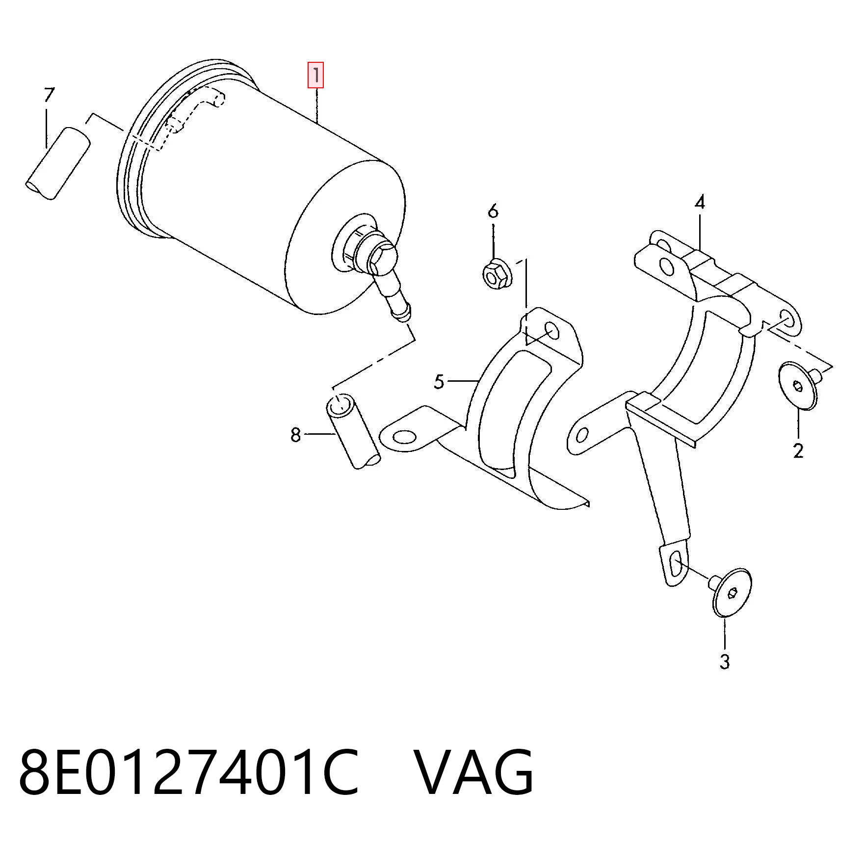 8E0127401C VAG