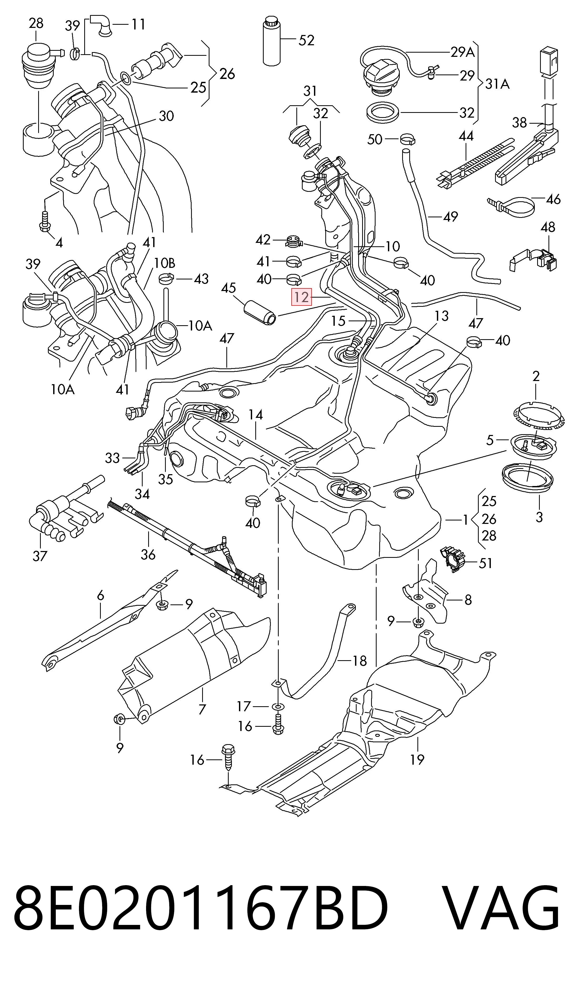 8E0201167BD VAG