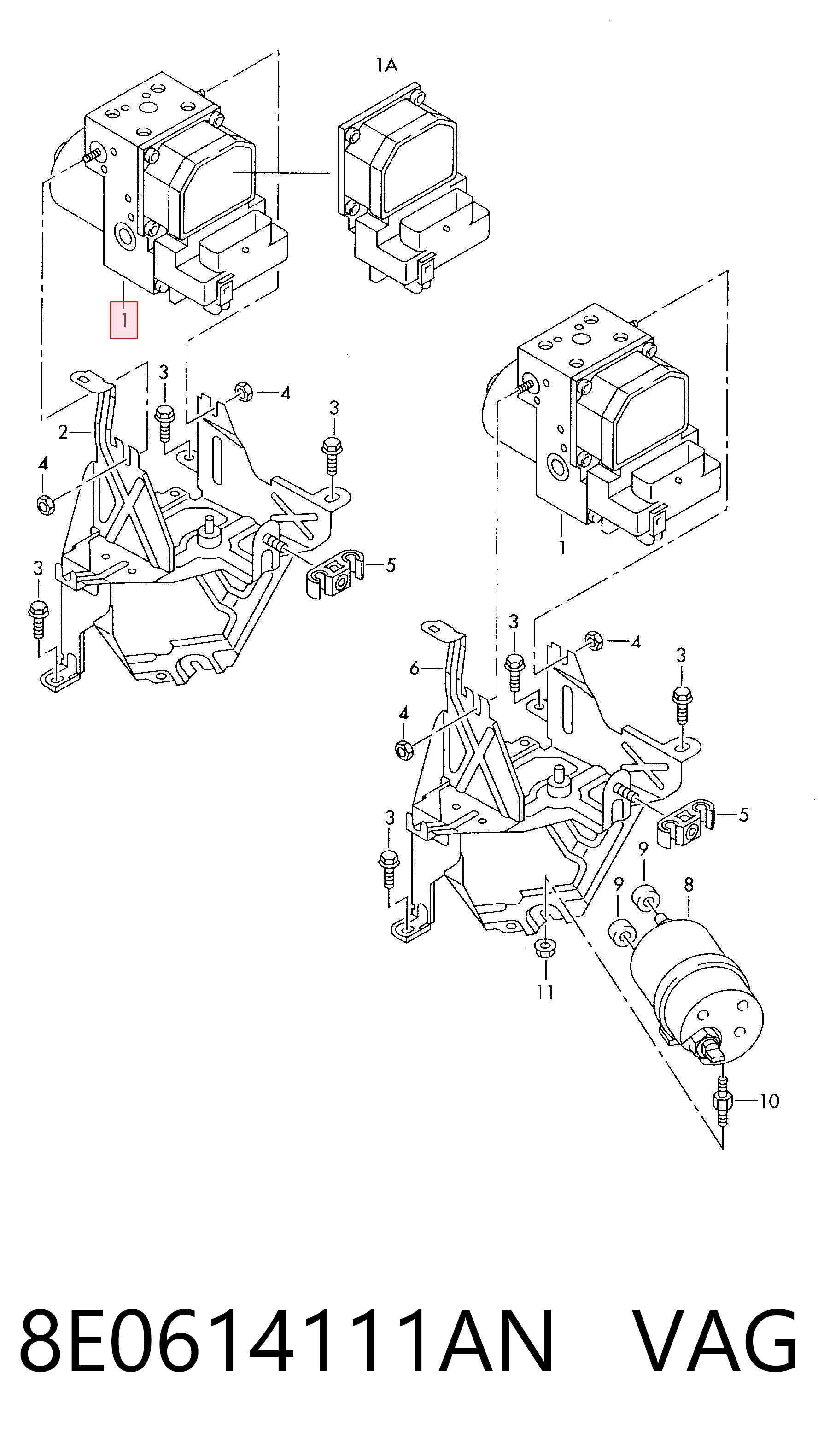 Блок АБС гідравлічний Mercedes A0265250088 ціна, від 19.69 USD