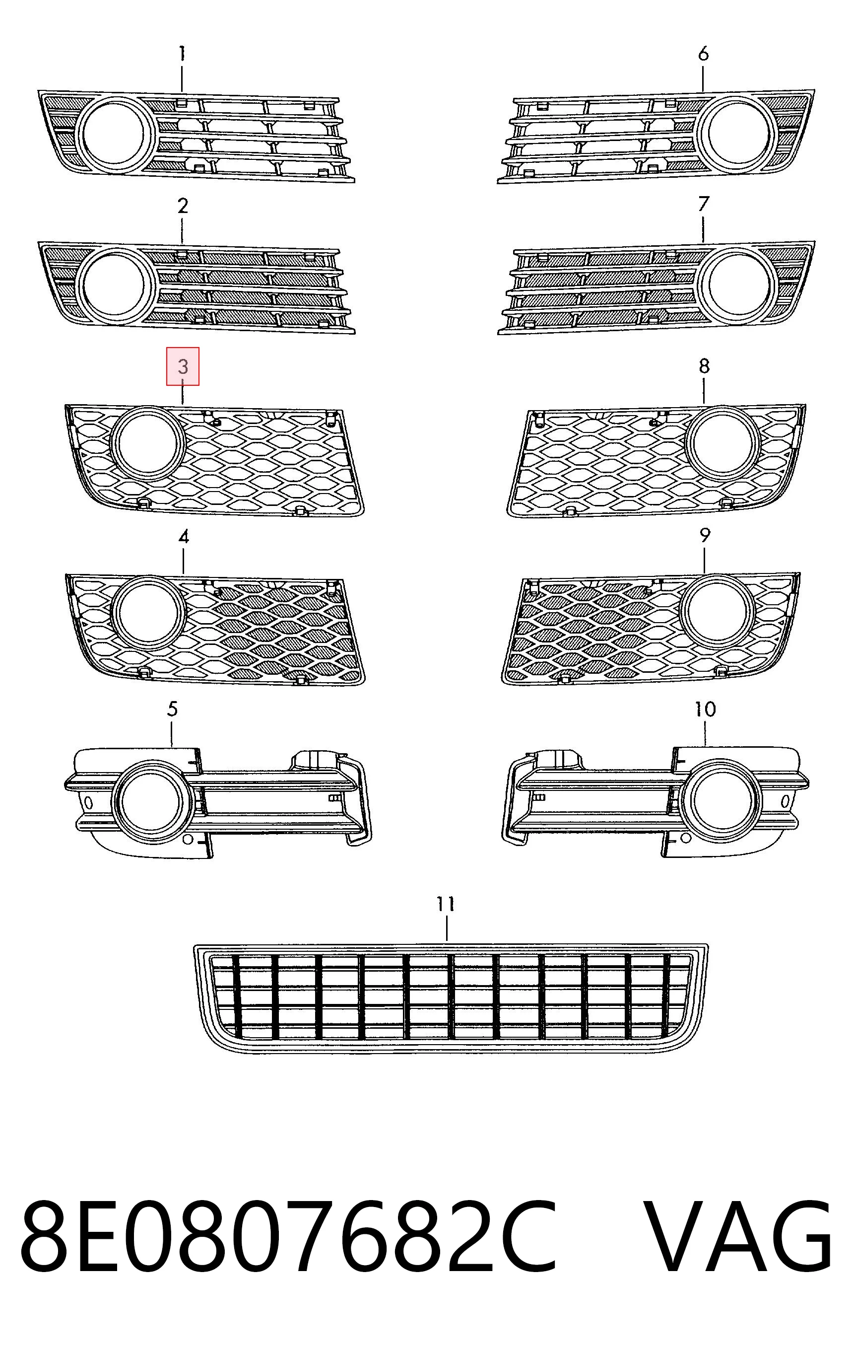 8E0807682C VAG