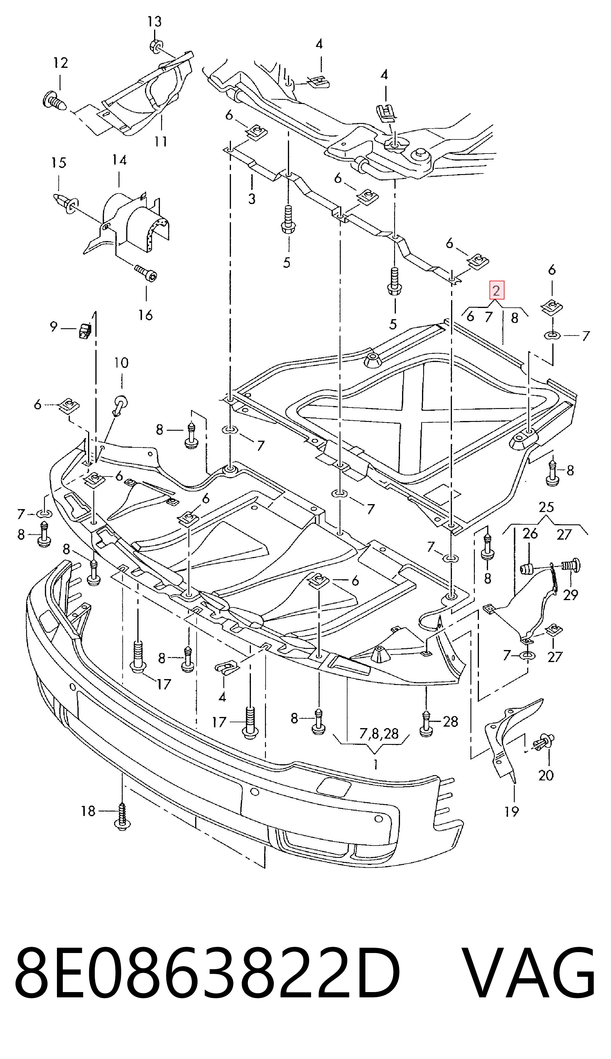 Захист двигуна задній Magneti Marelli CVR98308 ціна, від 19.26 USD