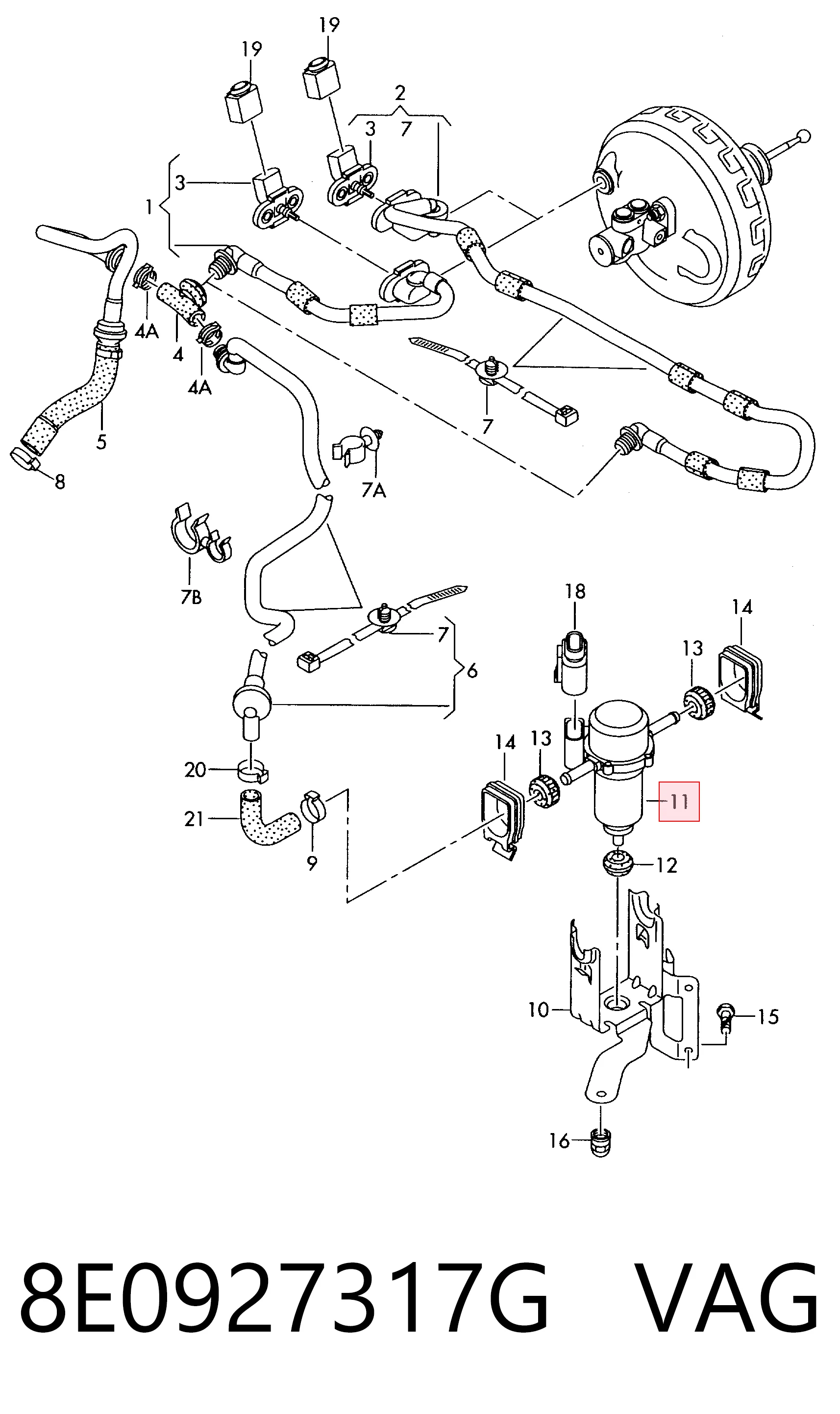 8E0927317J Bentley Насос вакуумний