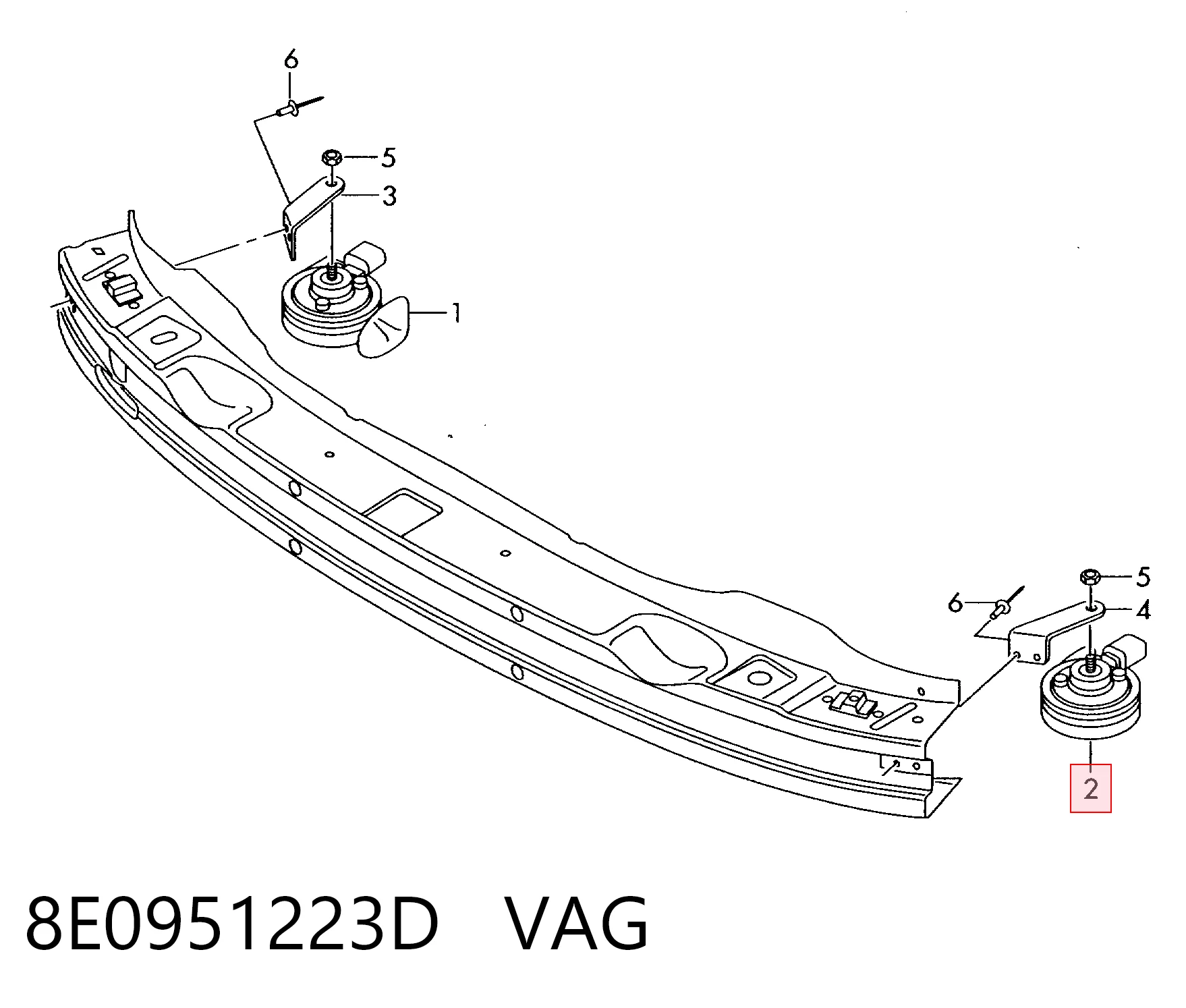 8E0951223D VAG Сигнали звукові