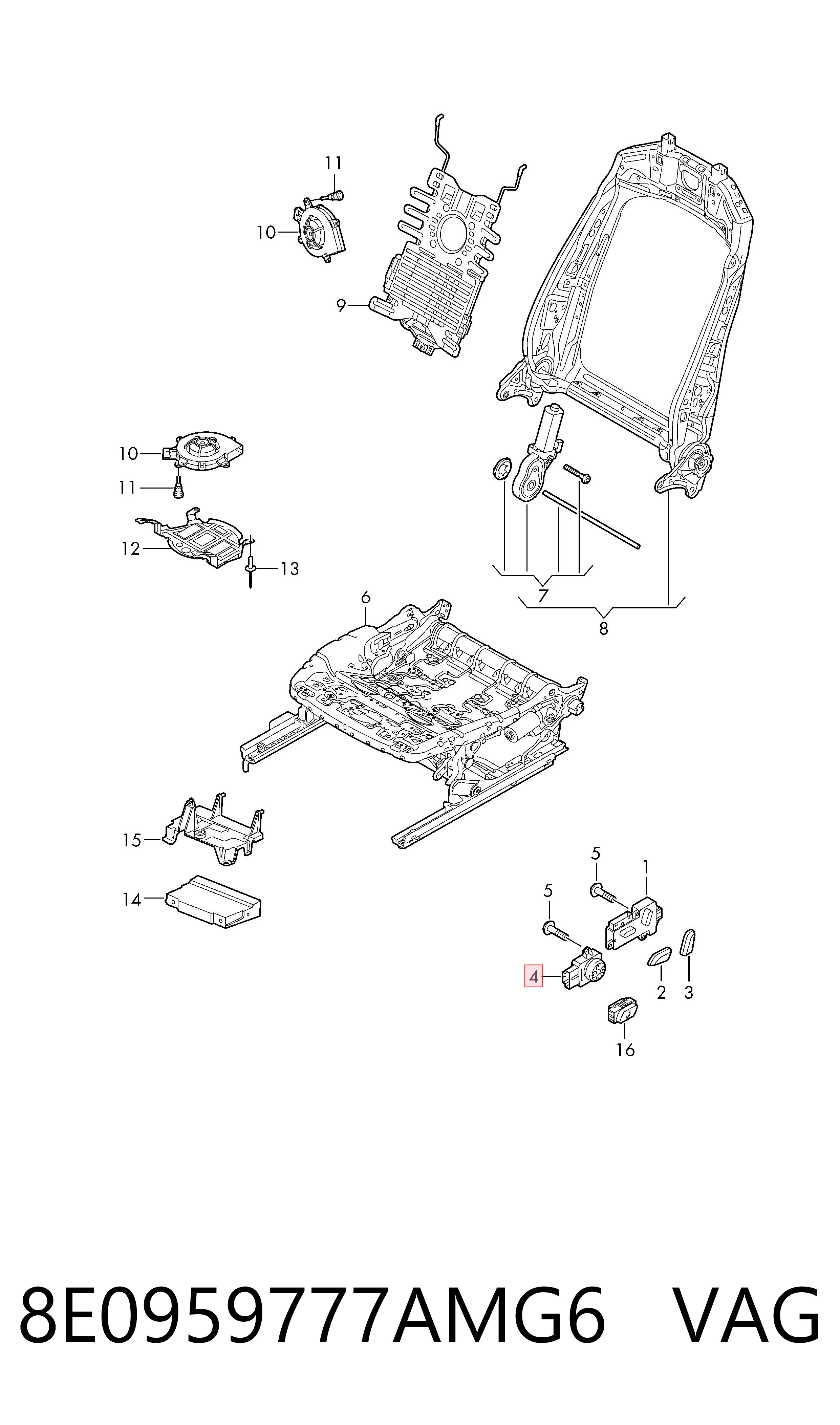  VAG 8E0959777AMG6 ціна, від 20.27 USD
