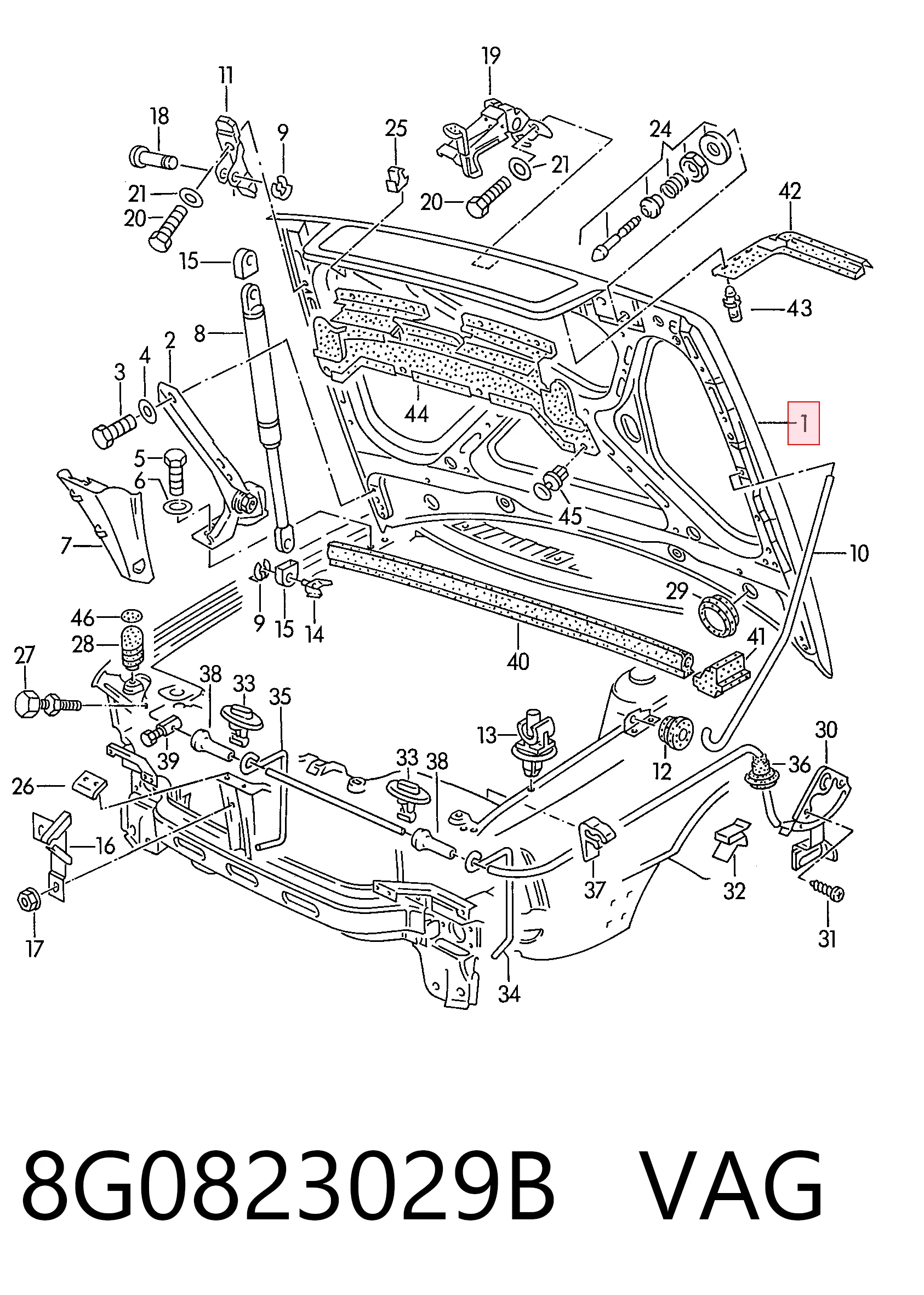Купити Капот Audi 80 B4 8C2