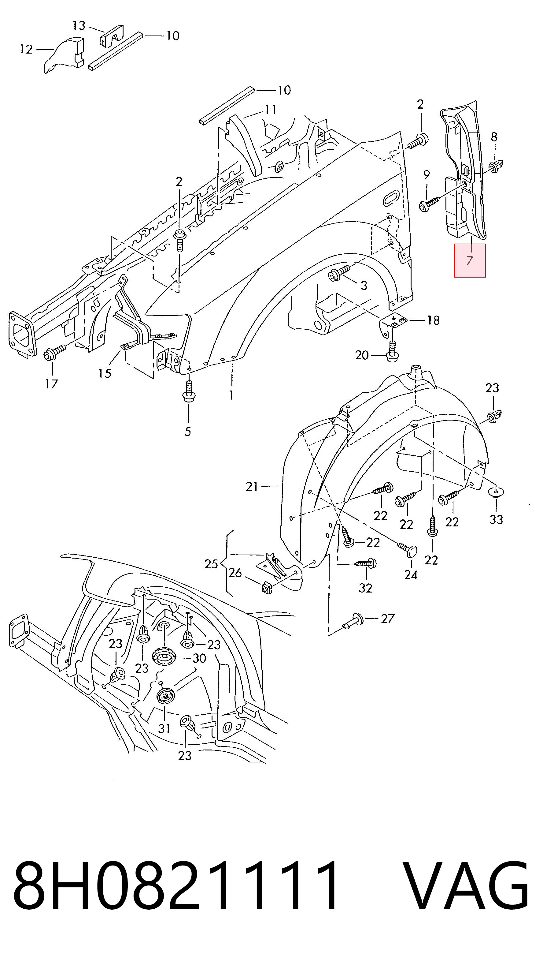 8H0821111 VAG 