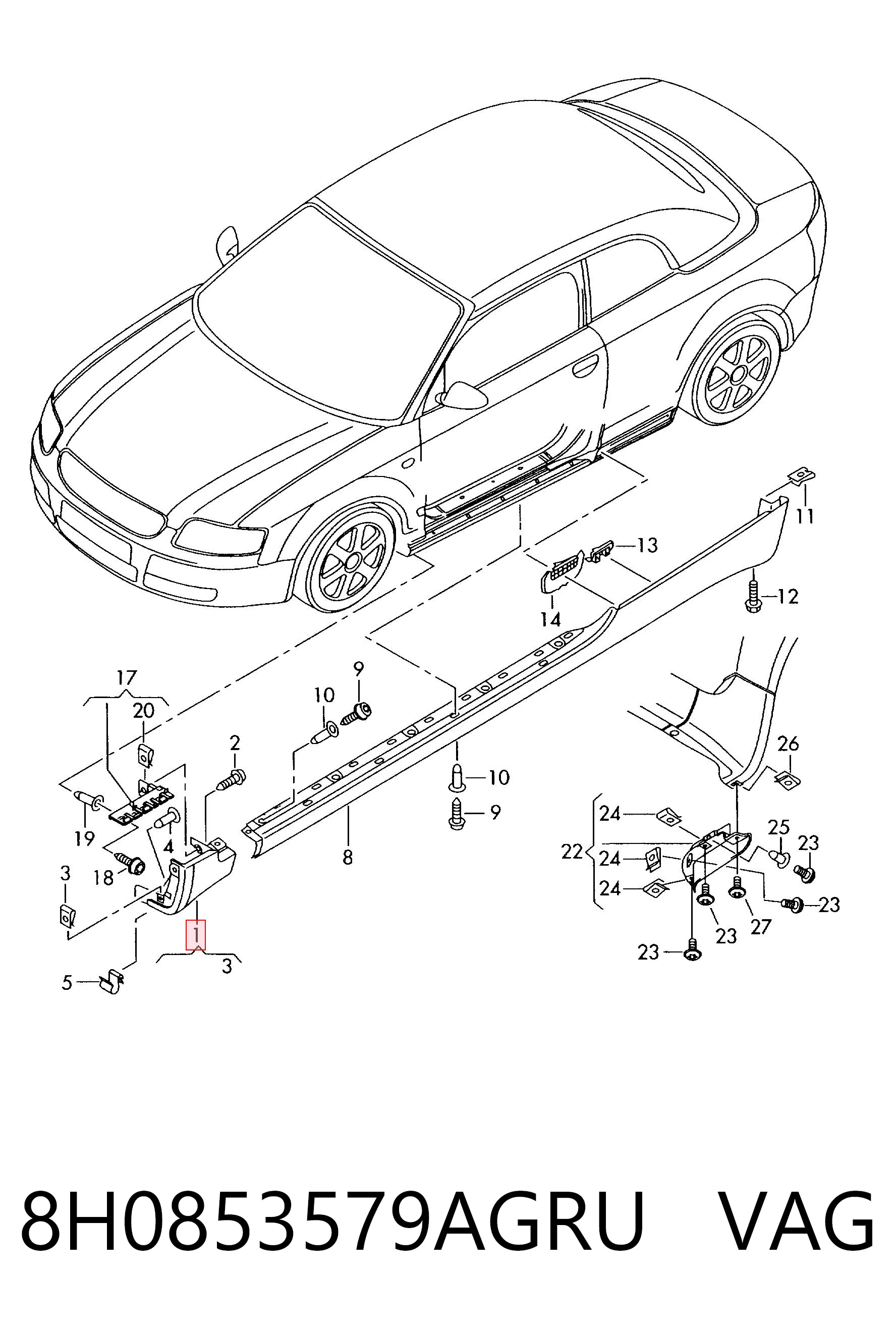  VAG 8H0853579AGRU ціна, від 247.32 USD