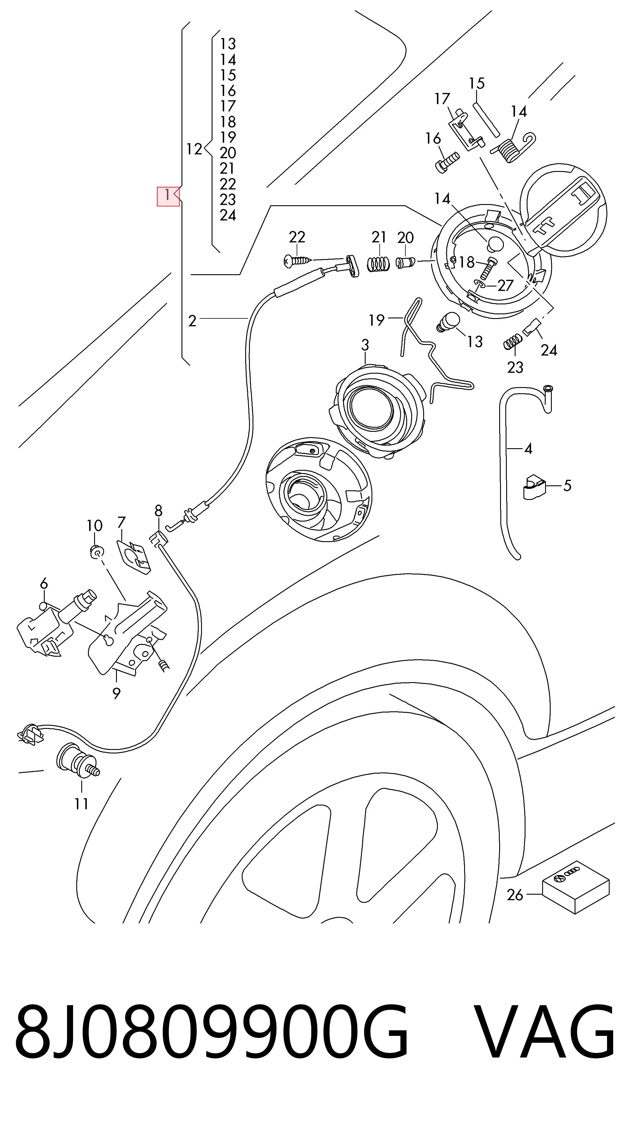 8J0809900G VAG 